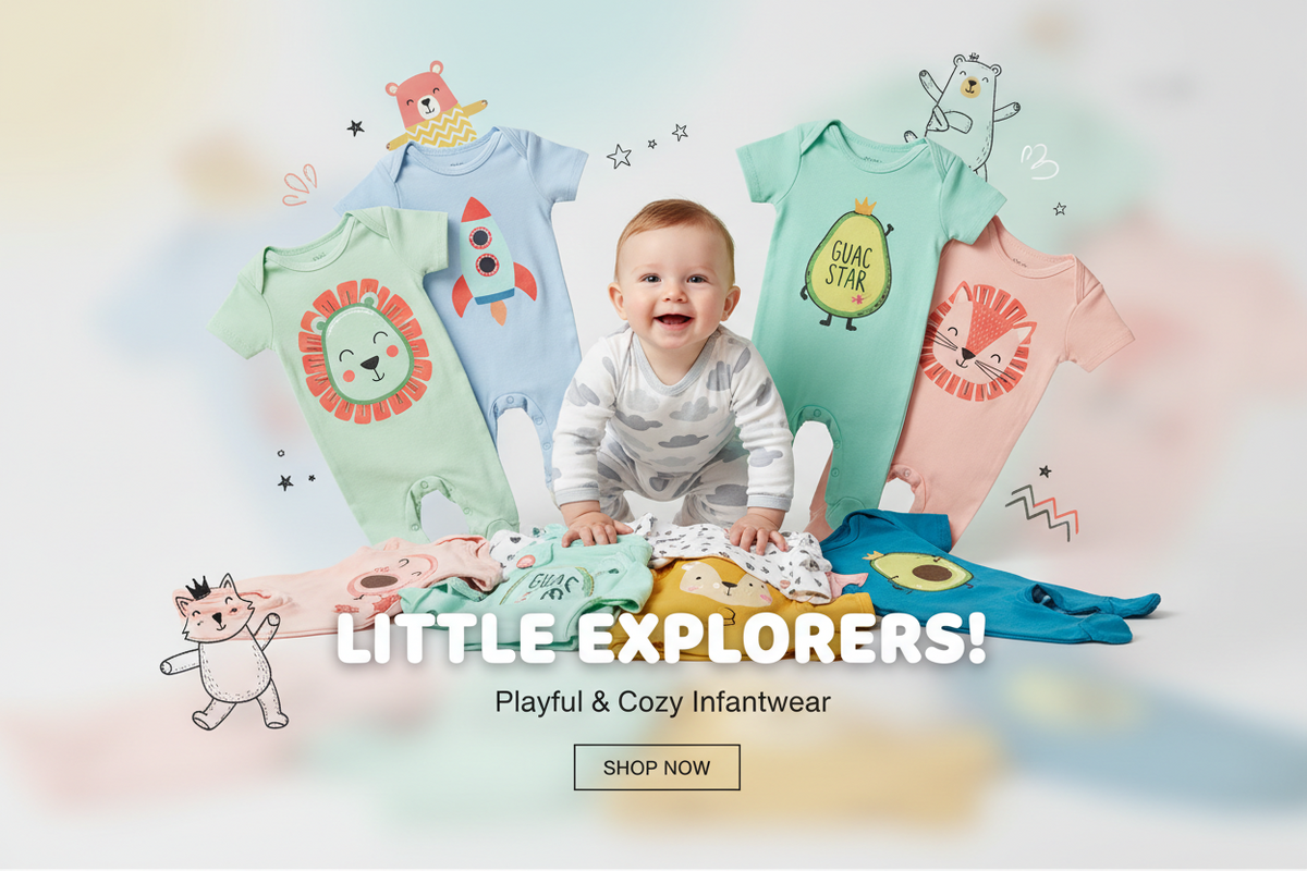 Baby and infant clothing collection cover for LaughingWear