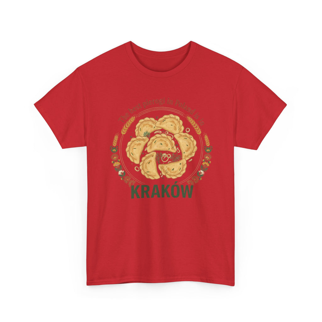 Kraków Pierogi Graphic Tee — "The best pierogi in Poland is in KRAKÓW" T-Shirt