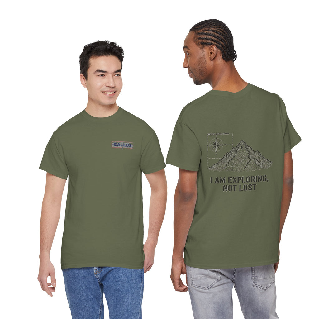 Explorer Mountain Tee — "I Am Exploring, Not Lost" Adventure T-Shirt
