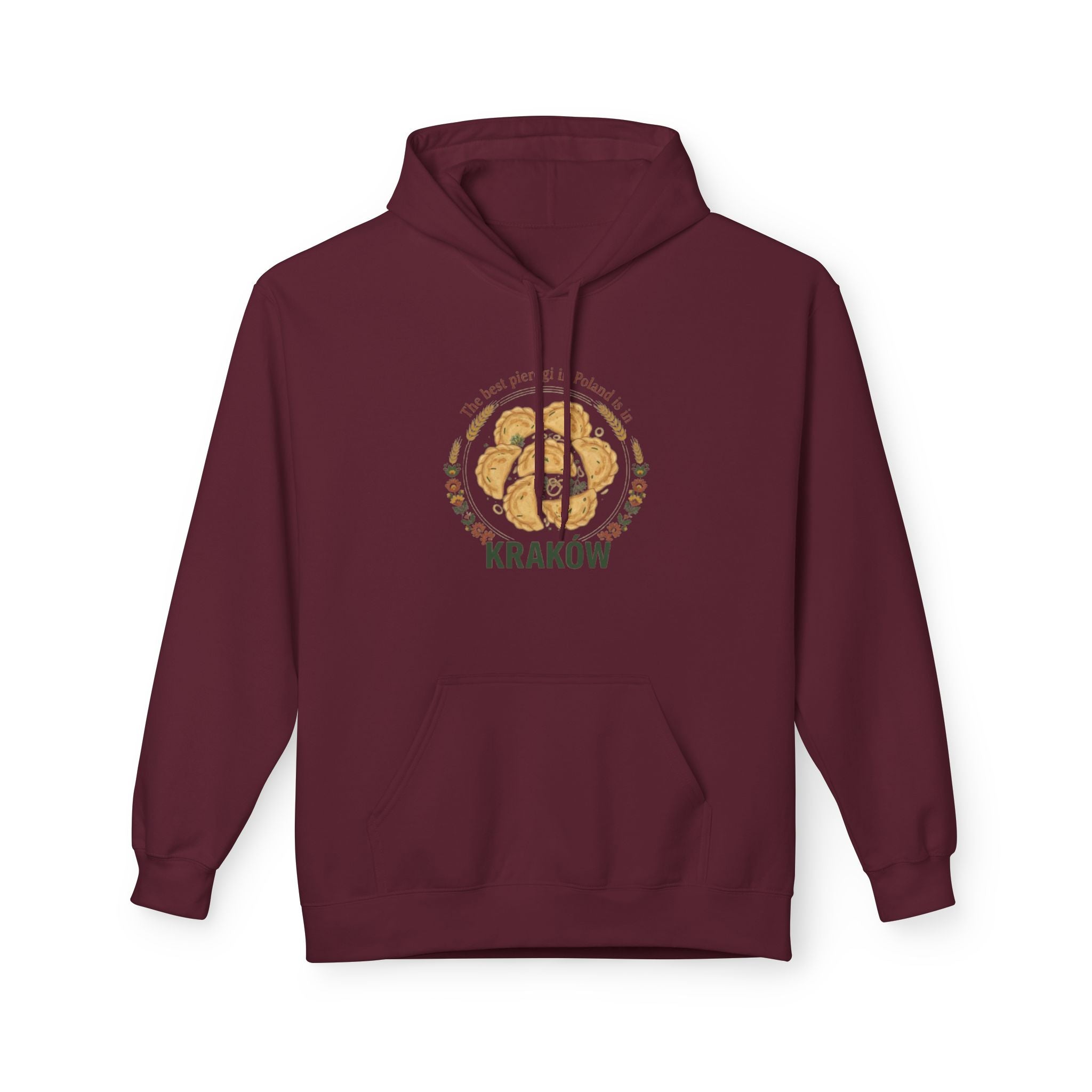 Kraków Gingerbread Circle Hoodie – Polish Travel Souvenir Sweatshirt