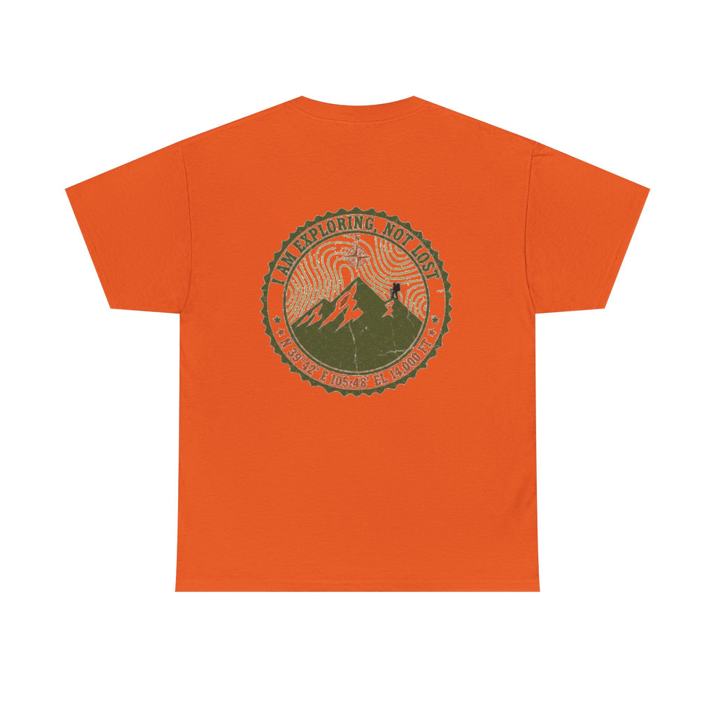 Adventure Logo Tee — "GALLUS" Mountain Badge Shirt (Exploring Not Lost)