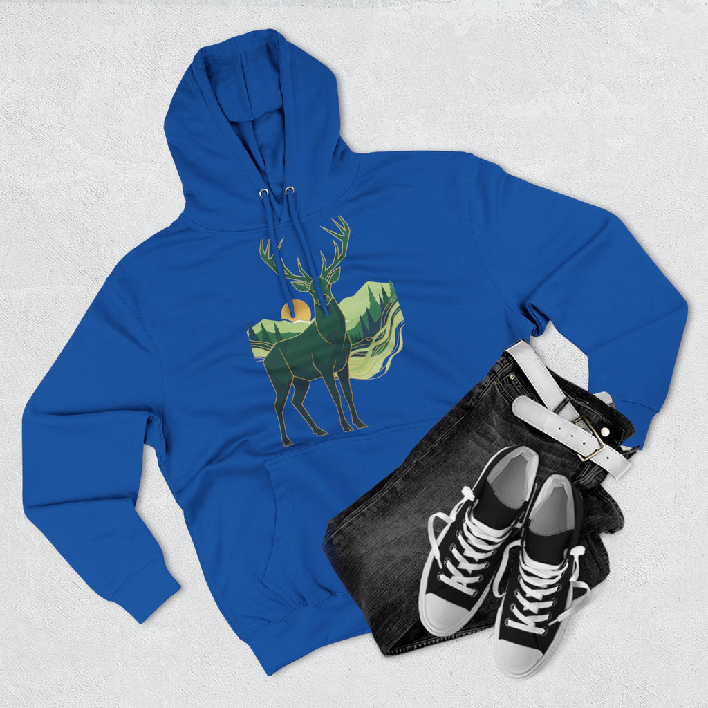 Highland Stag Heritage Hoodie — British Countryside Graphic