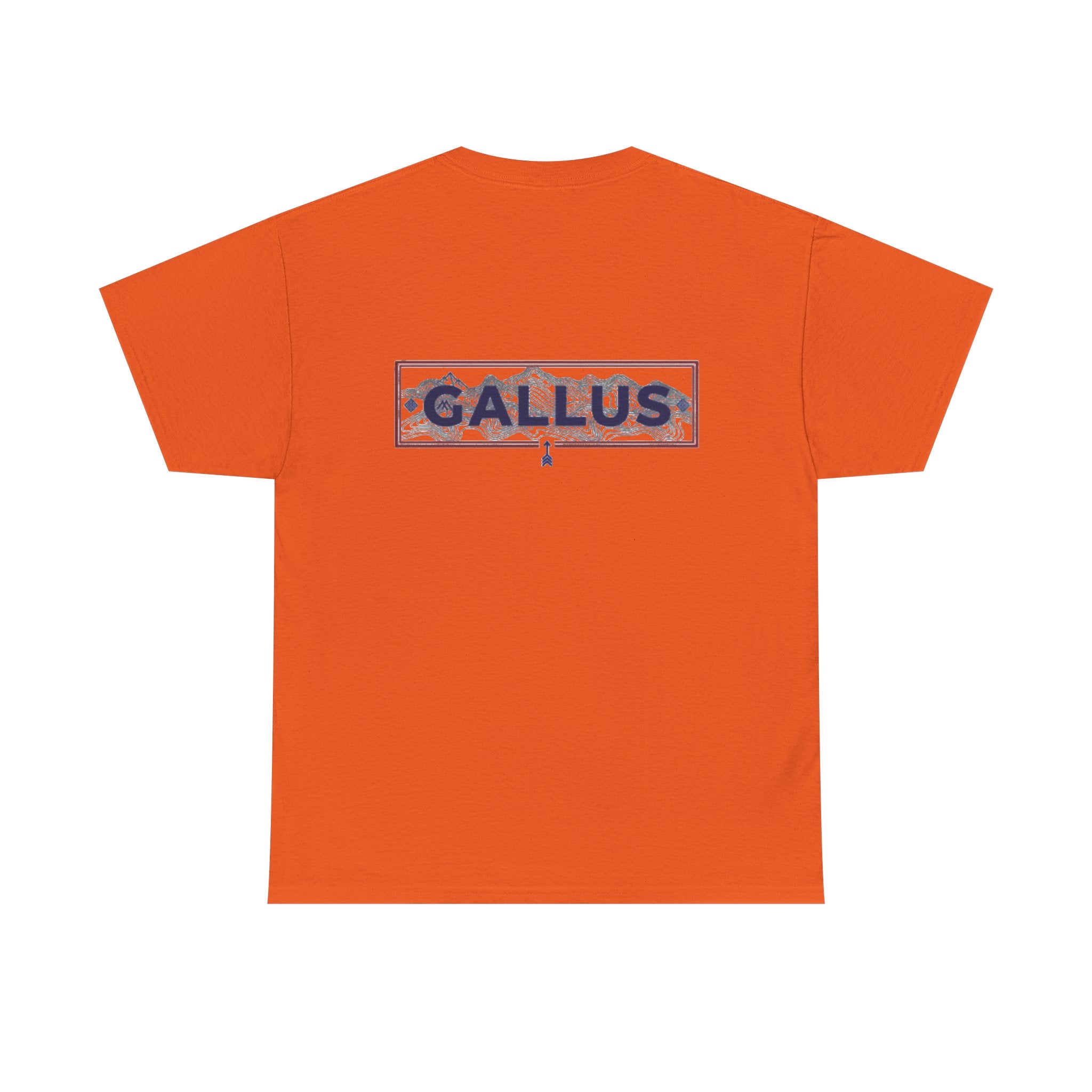 Gallus Logo T-Shirt — Minimal Retro Chest & Back Graphic Tee