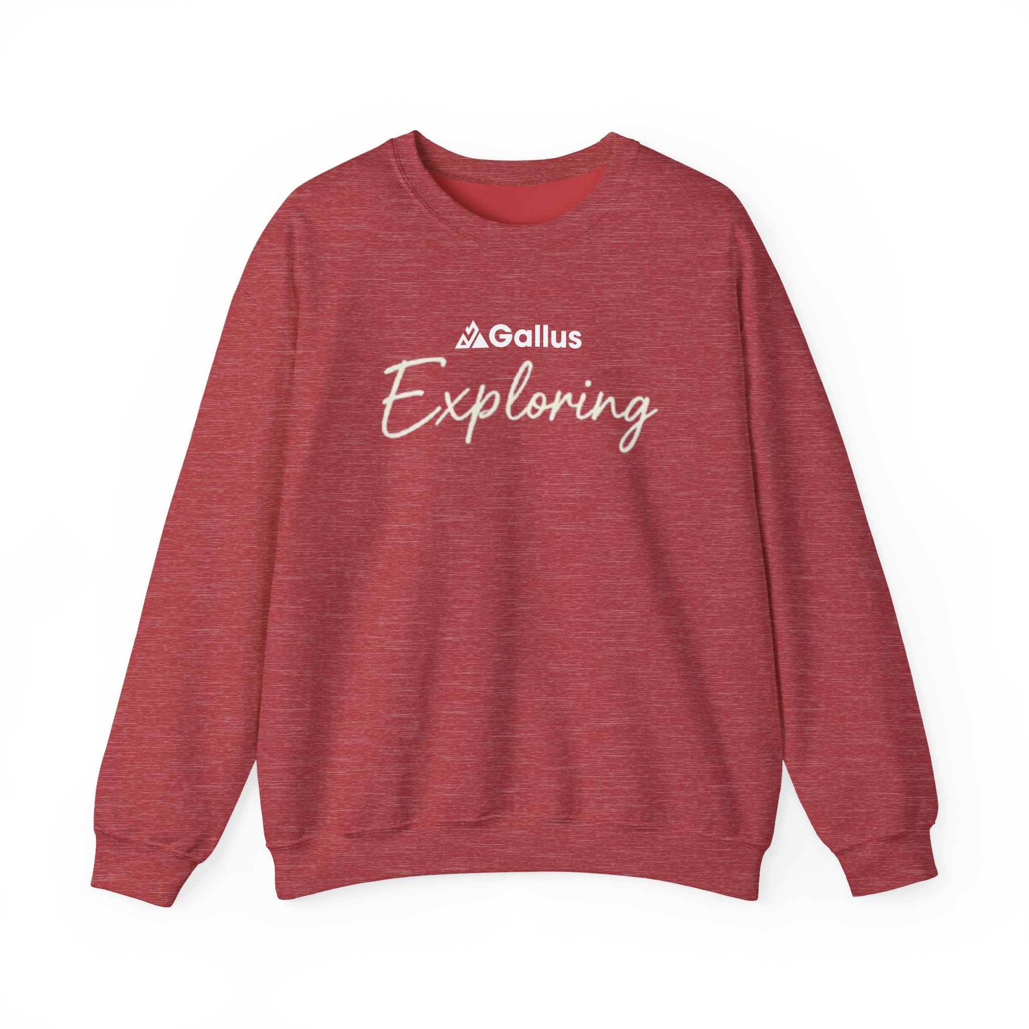 Crewneck Sweatshirt — Gallus Exploring Adventure Hoodie Alternative: Hike, Fish, Cycle & Paddle Outdoor Pullover