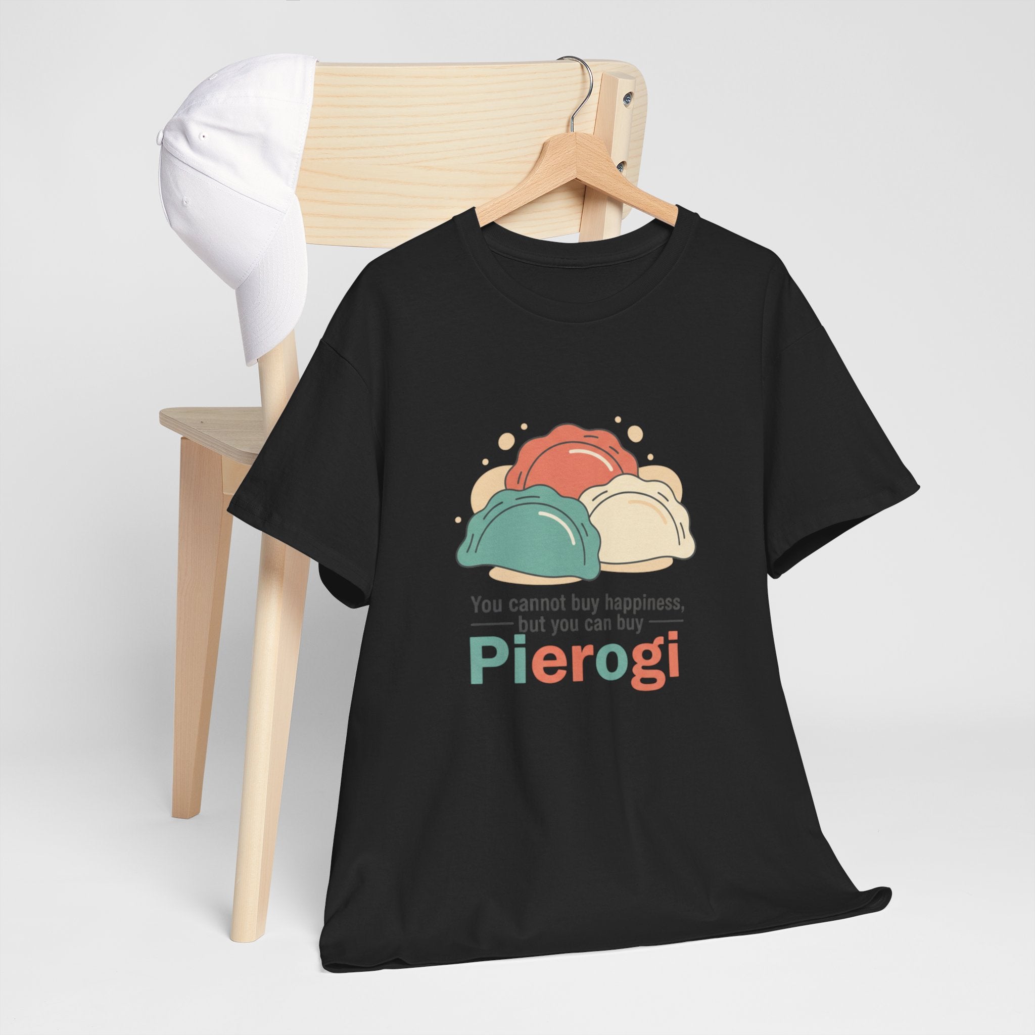 Pierogi T-Shirt — "You cannot buy happiness, but you can buy Pierogi" Funny Foodie Tee