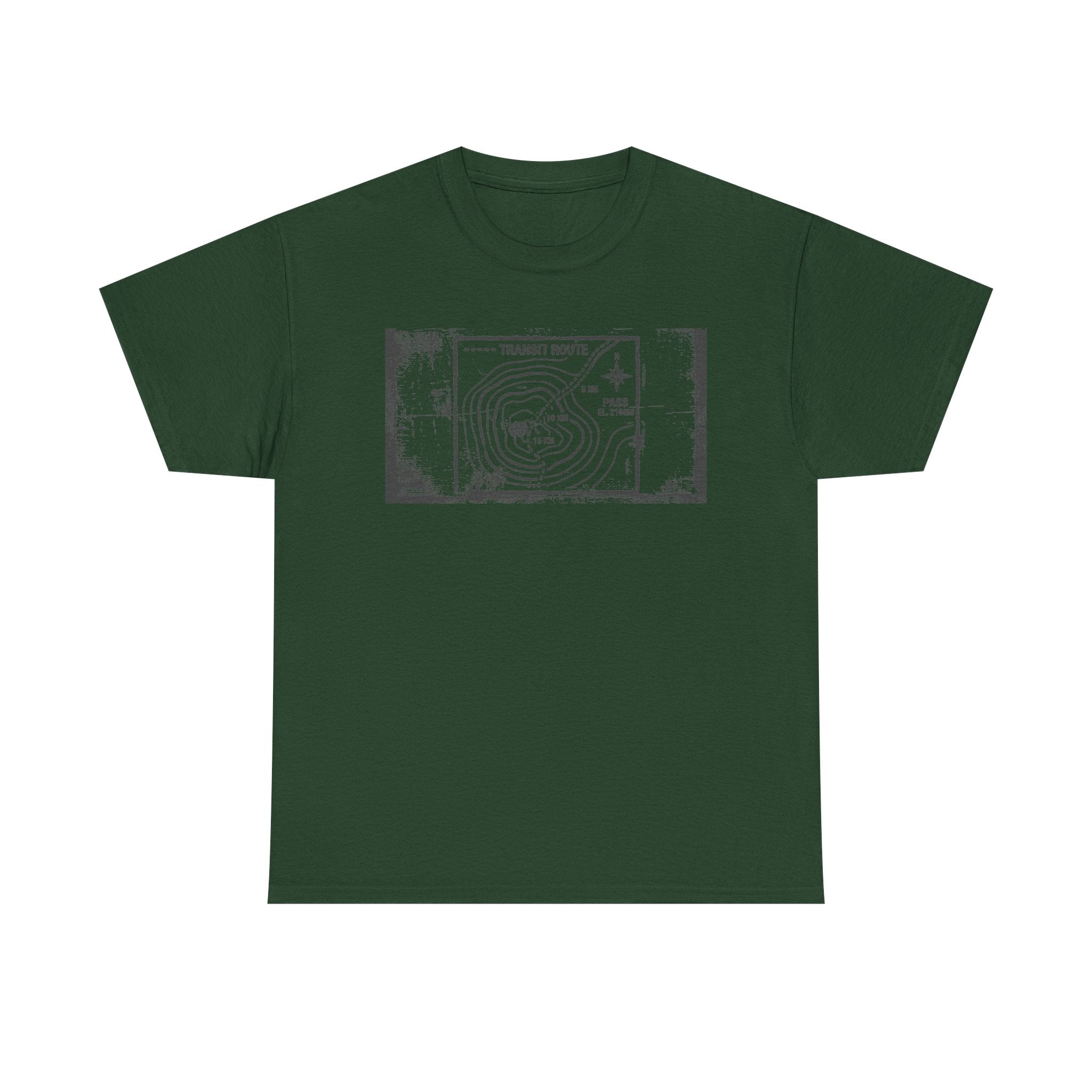 Retro Transit Route Adventure T-Shirt — Vintage Travel Map Graphic Tee