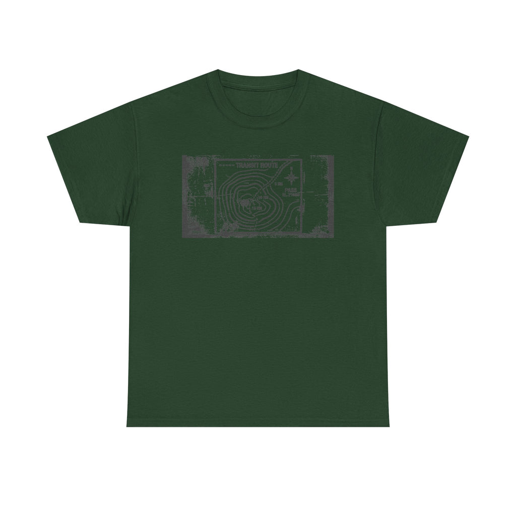Retro Transit Route Adventure T-Shirt — Vintage Travel Map Graphic Tee