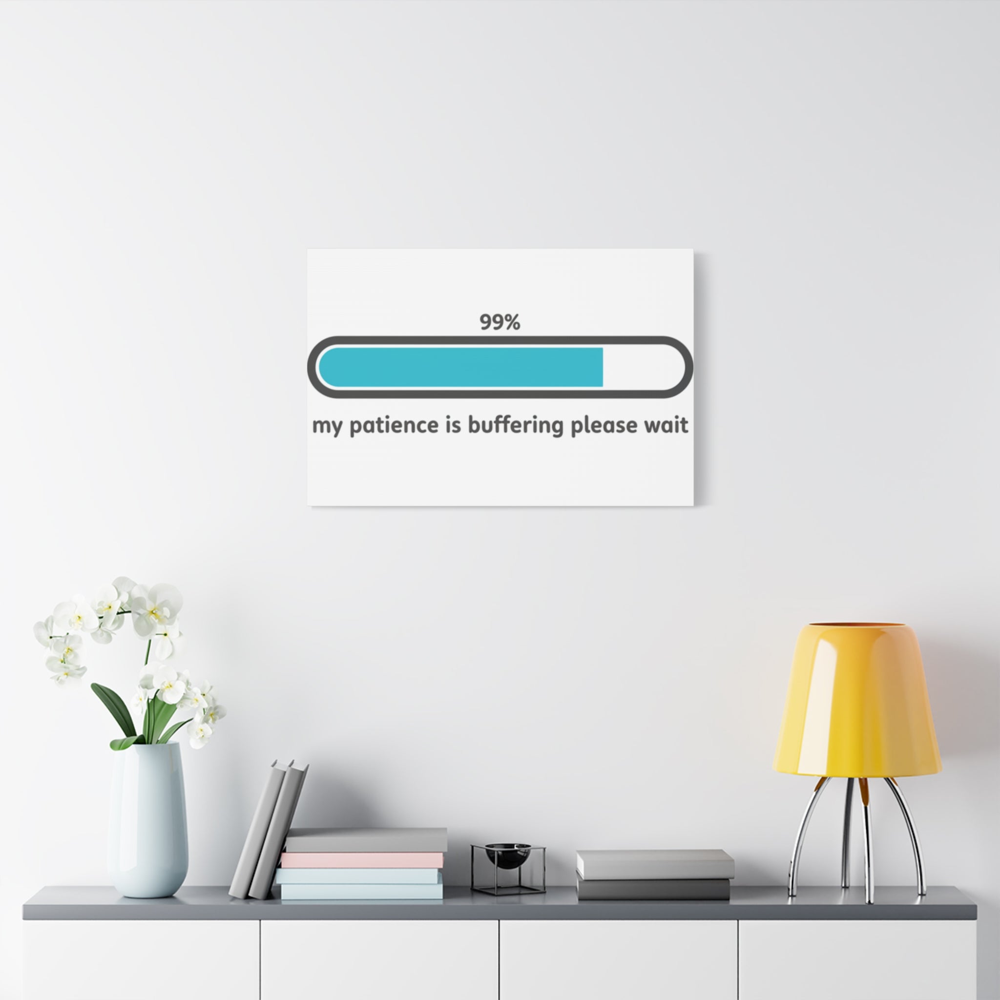 99% Patience Buffering Canvas, Sarcastic Gratitude, Tired Humor