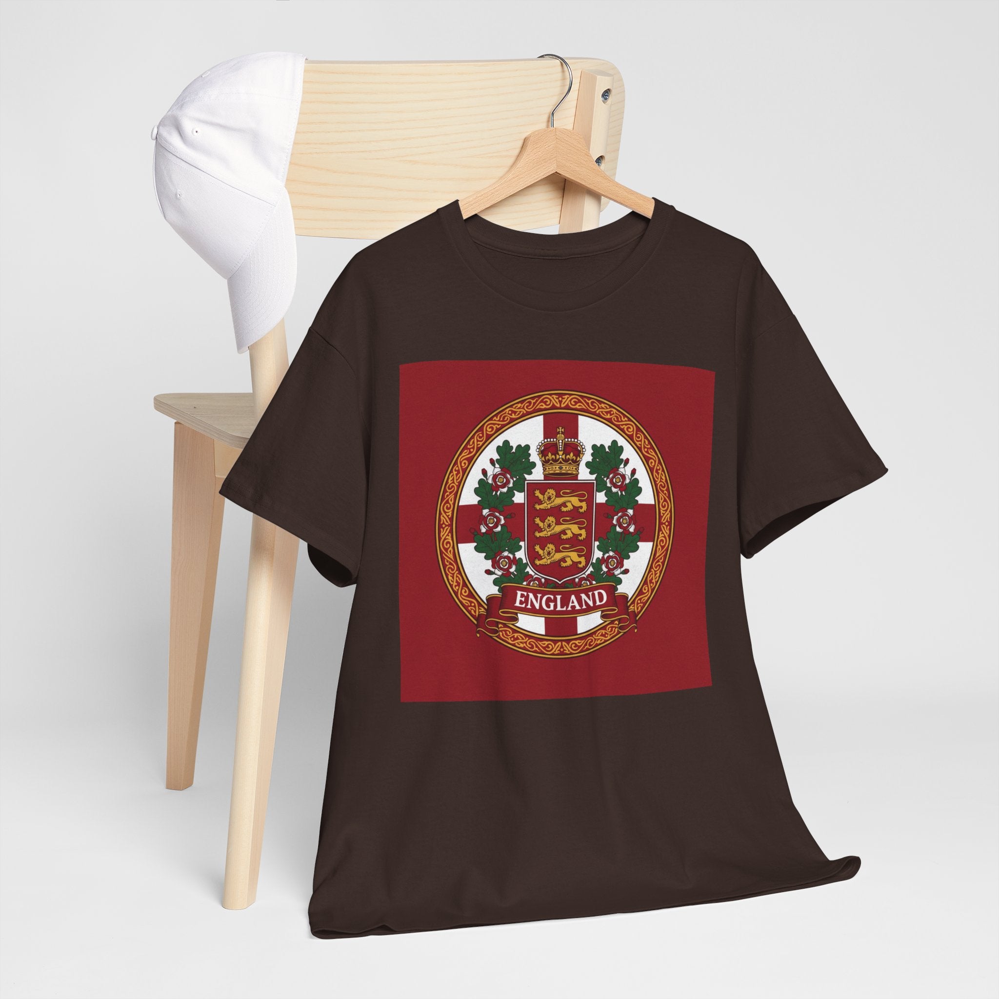 England Crest T-Shirt — Vintage Three Lions Football Tee