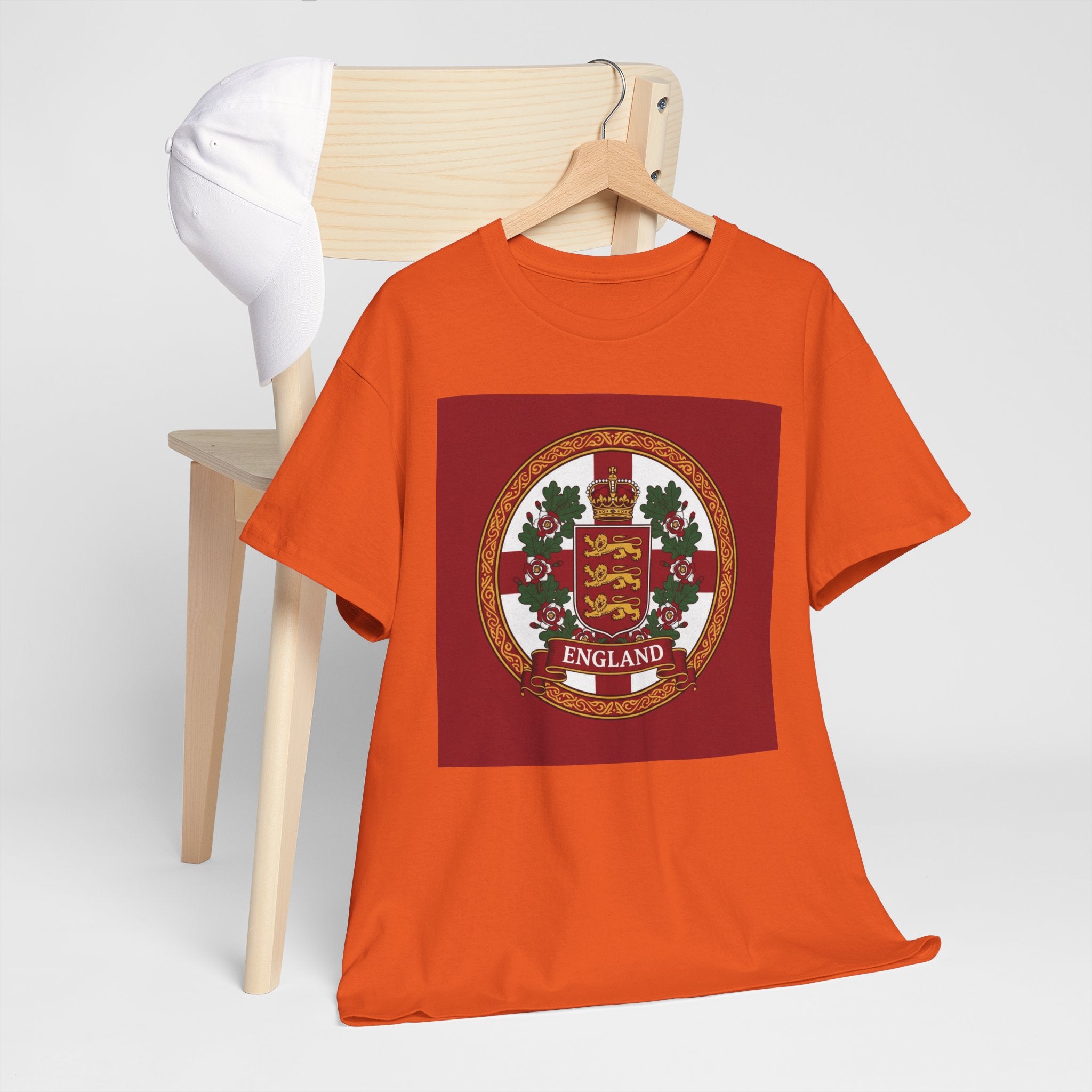 England Crest T-Shirt — Vintage Three Lions Football Tee