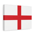 English Flag St. George's Cross Canvas Print — England Flag Matte Stretched Wall Art