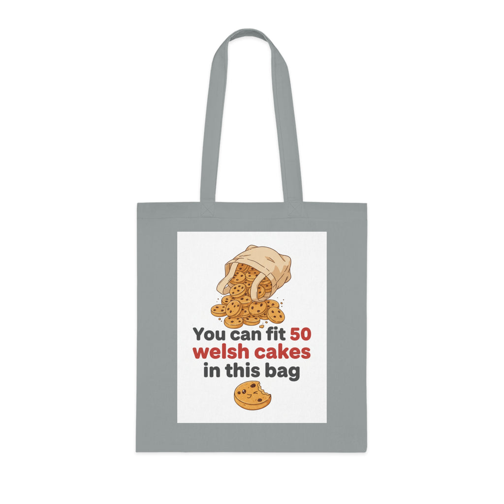 Welsh Cakes Tote Bag – "You Can Fit 50 Welsh Cakes in This Bag" Cotton Grocery Tote