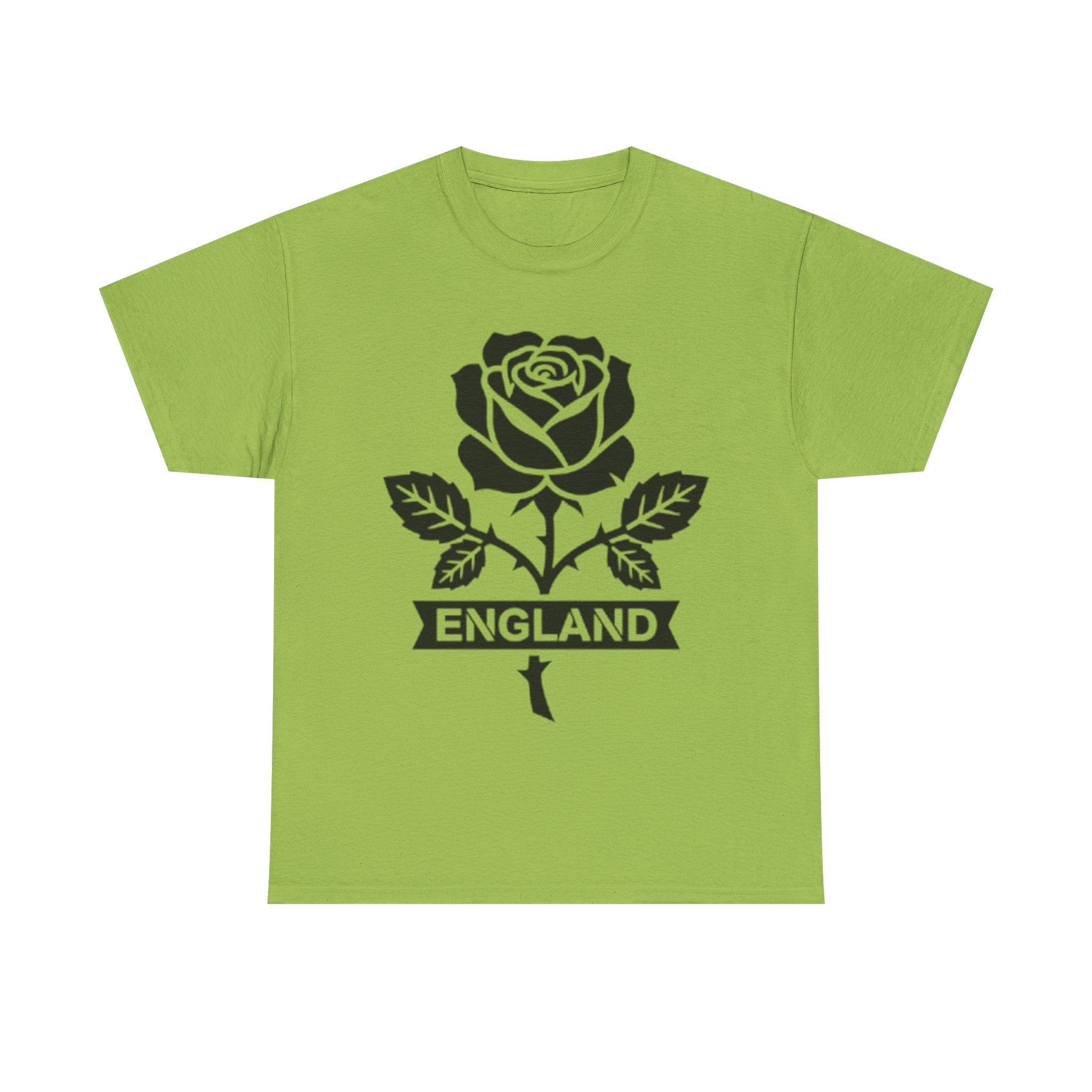 England Rose T-Shirt — Vintage Black Floral England Tee