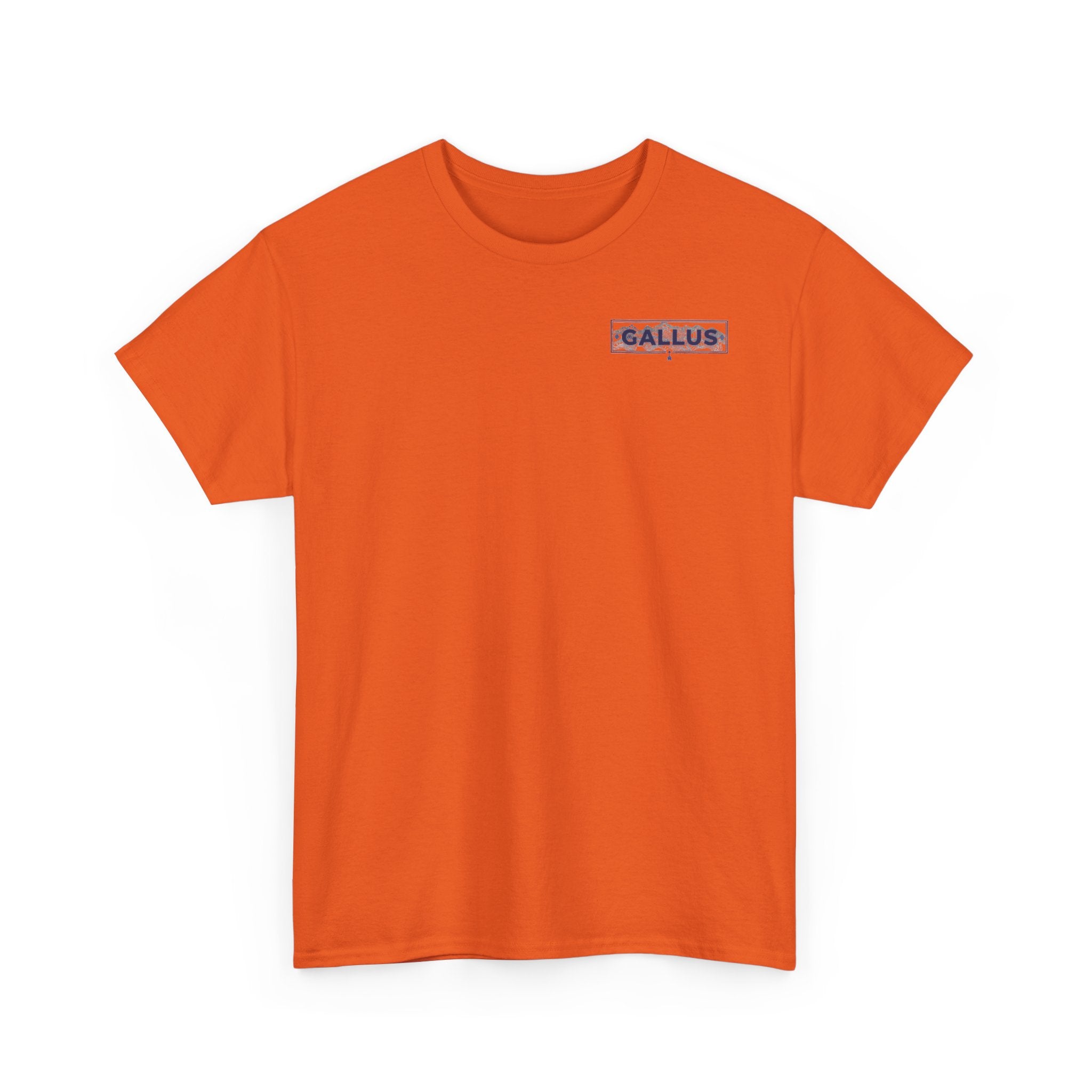 Gallus Logo T-Shirt — Minimal Retro Chest & Back Graphic Tee