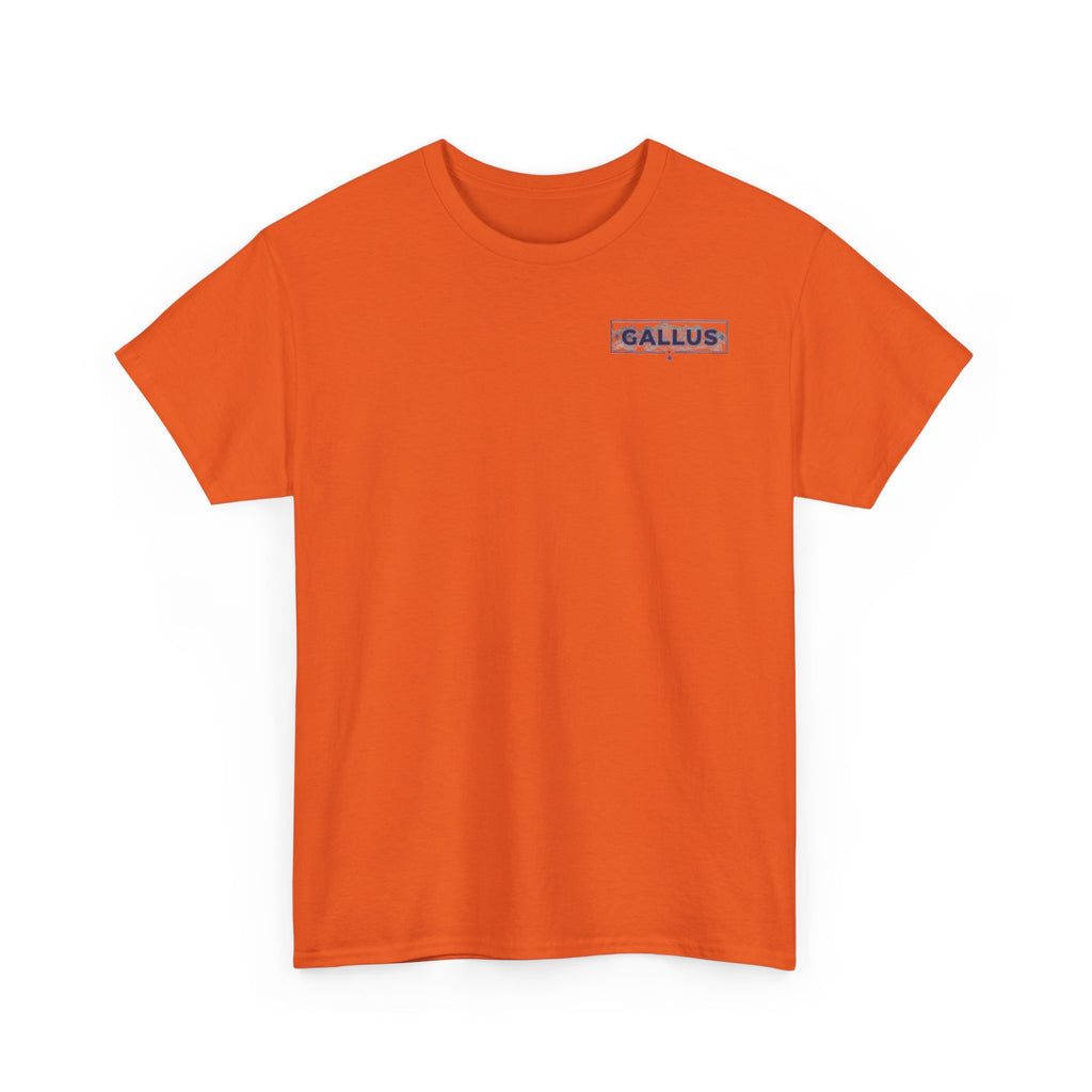 Gallus Logo T-Shirt — Minimal Retro Chest & Back Graphic Tee
