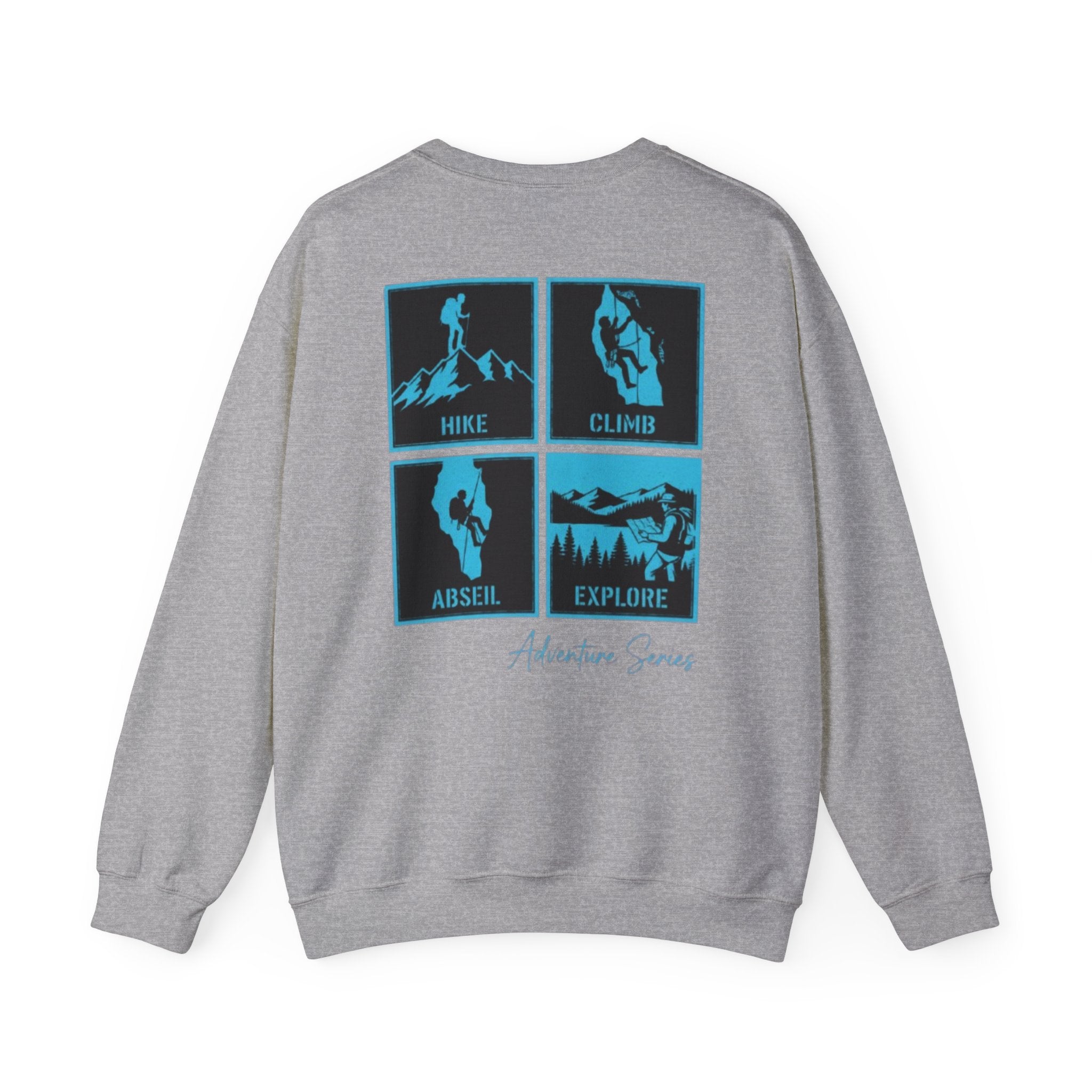 Adventure Series Crewneck Sweatshirt — Hike • Climb • Abseil • Explore