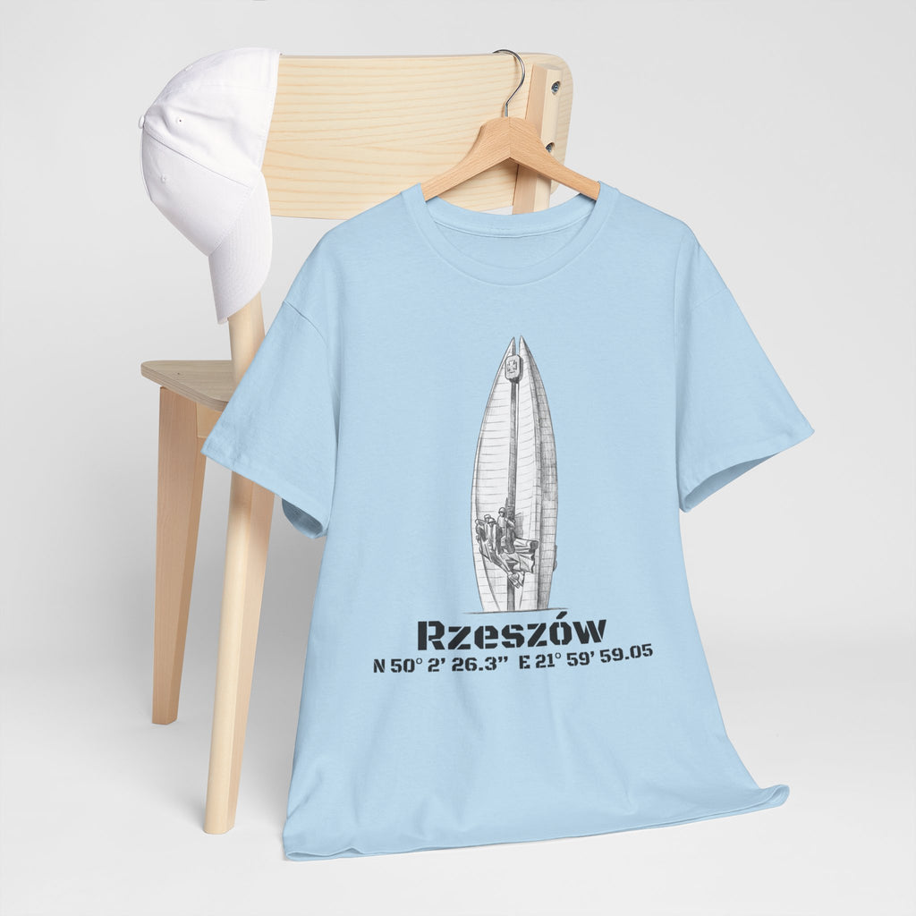 Rzeszów Coordinates T‑Shirt — City Landmark  Sketch Tee