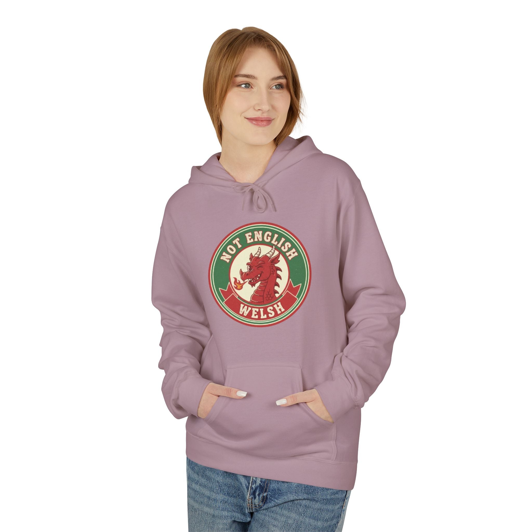 Not English — Welsh Lion Hoodie