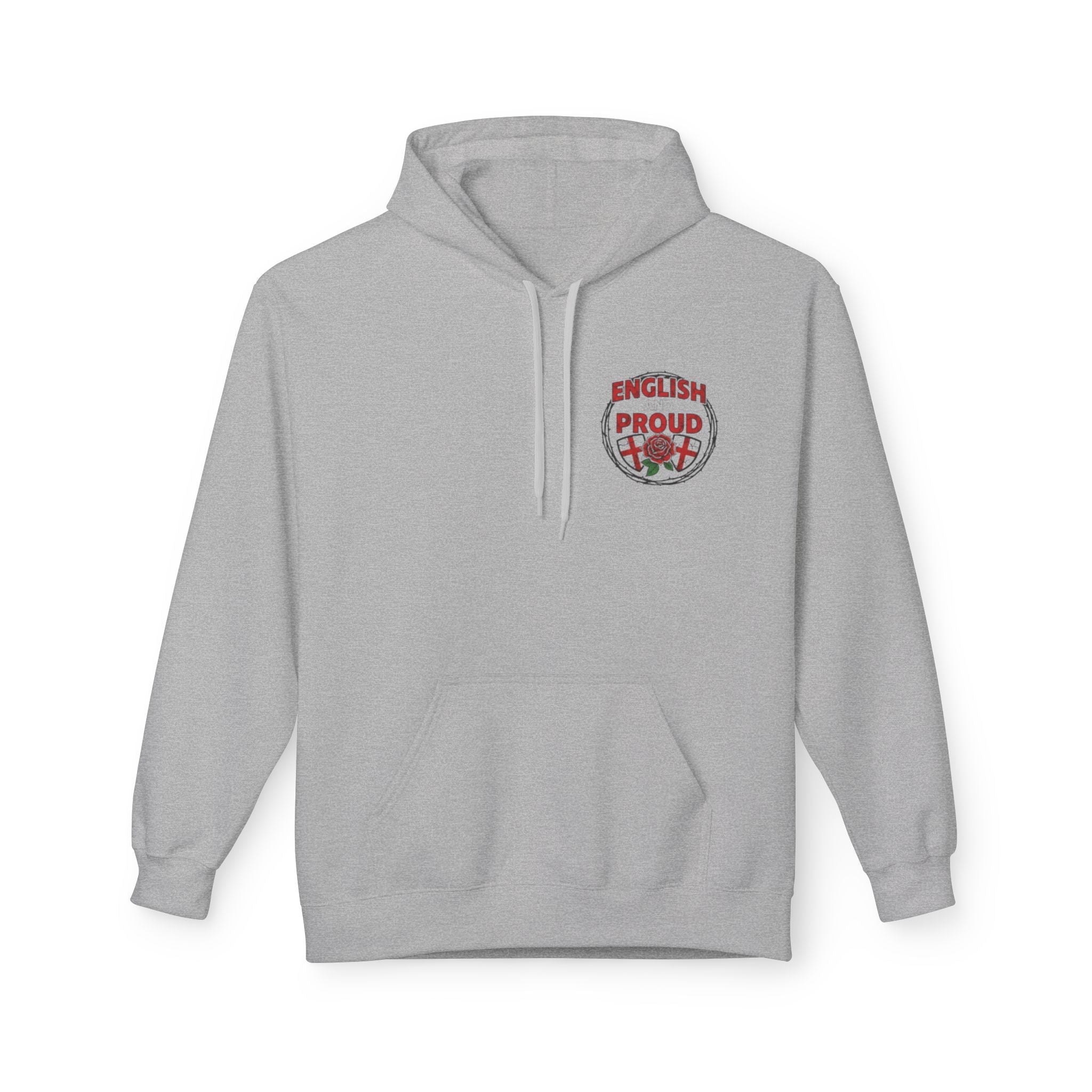 England Rose Hoodie – Vintage Floral Emblem Pullover