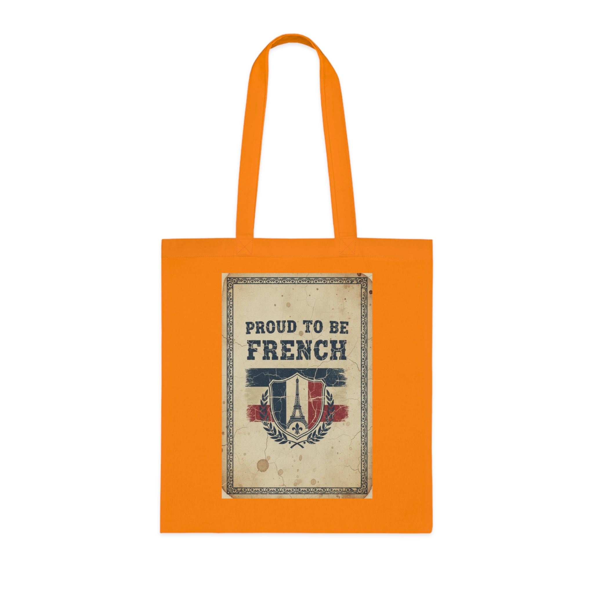 Proud to Be French Vintage Shield Cotton Tote