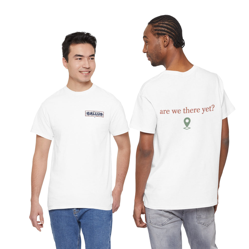 Are We There Yet? Travel Tee — Minimal Road Trip T-Shirt