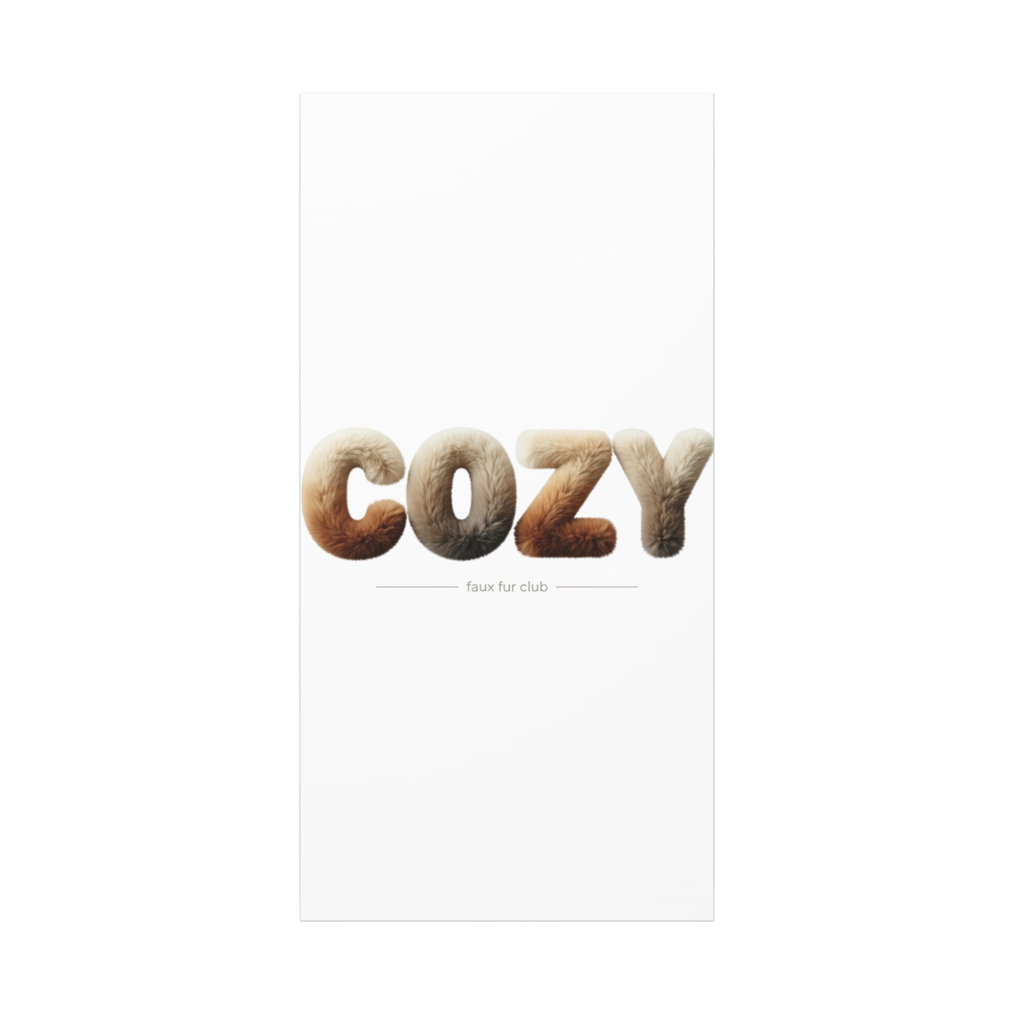 Cozy Faux-Fur Texture Canvas | Stretched Matte Wall Art