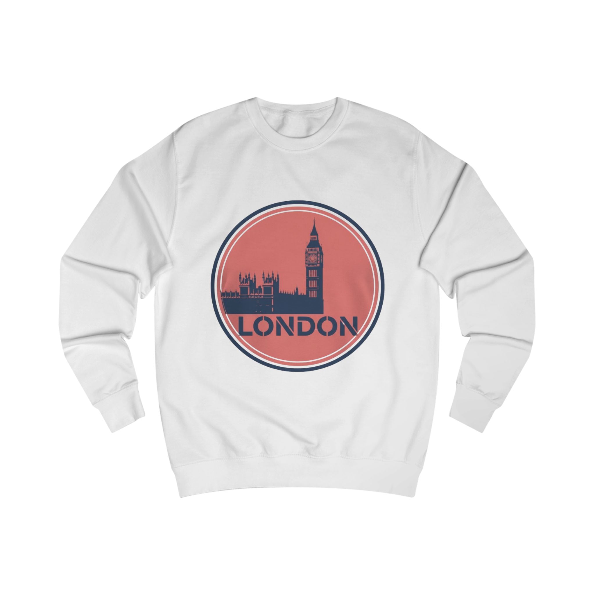 London Skyline Sweatshirt — Vintage Big Ben Circle Logo