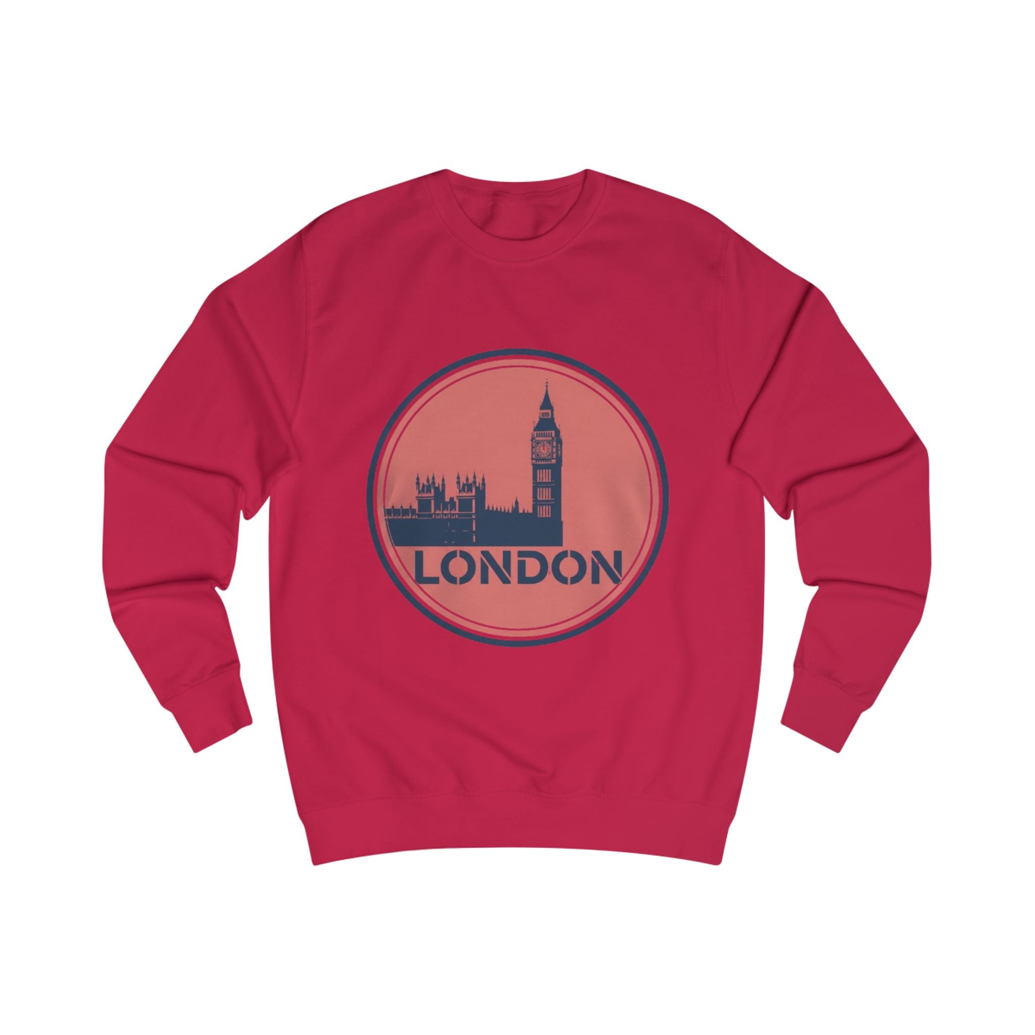 London Skyline Sweatshirt — Vintage Big Ben Circle Logo