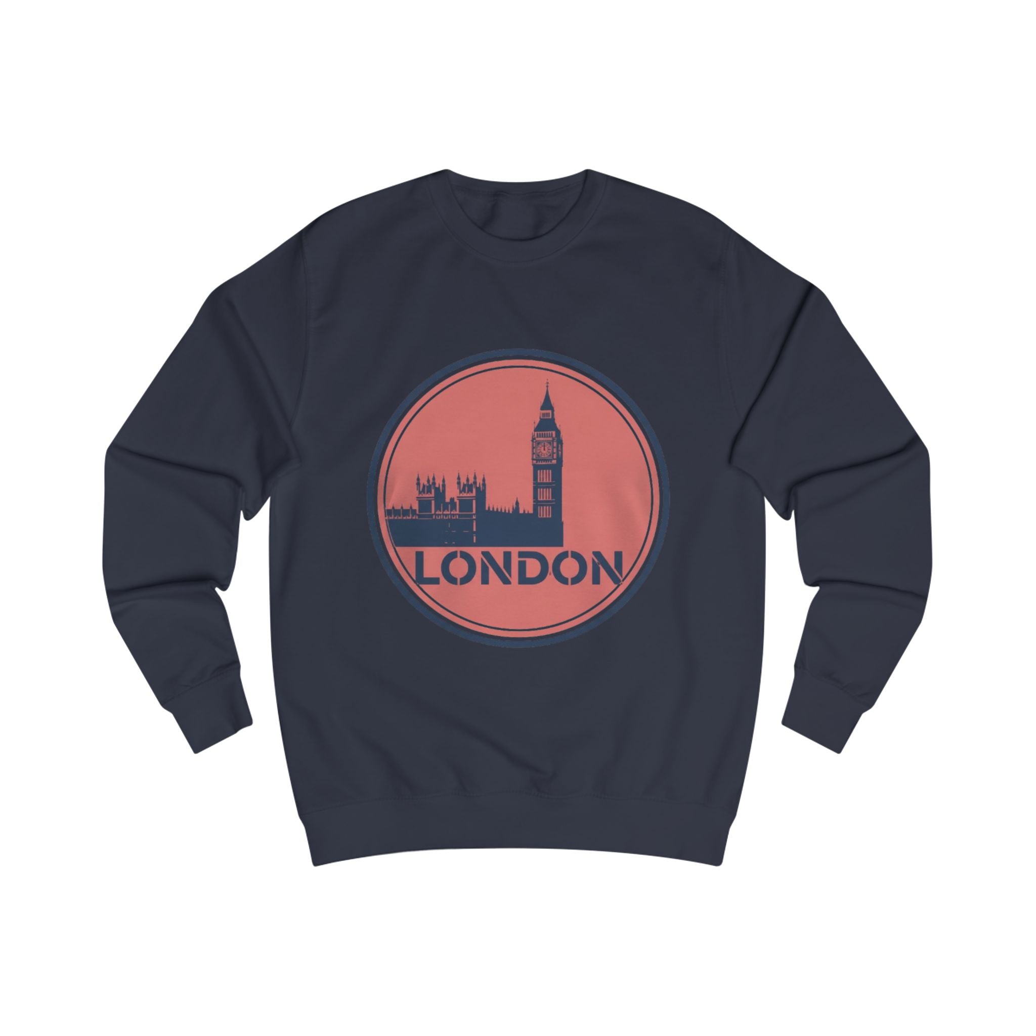 London Skyline Sweatshirt — Vintage Big Ben Circle Logo