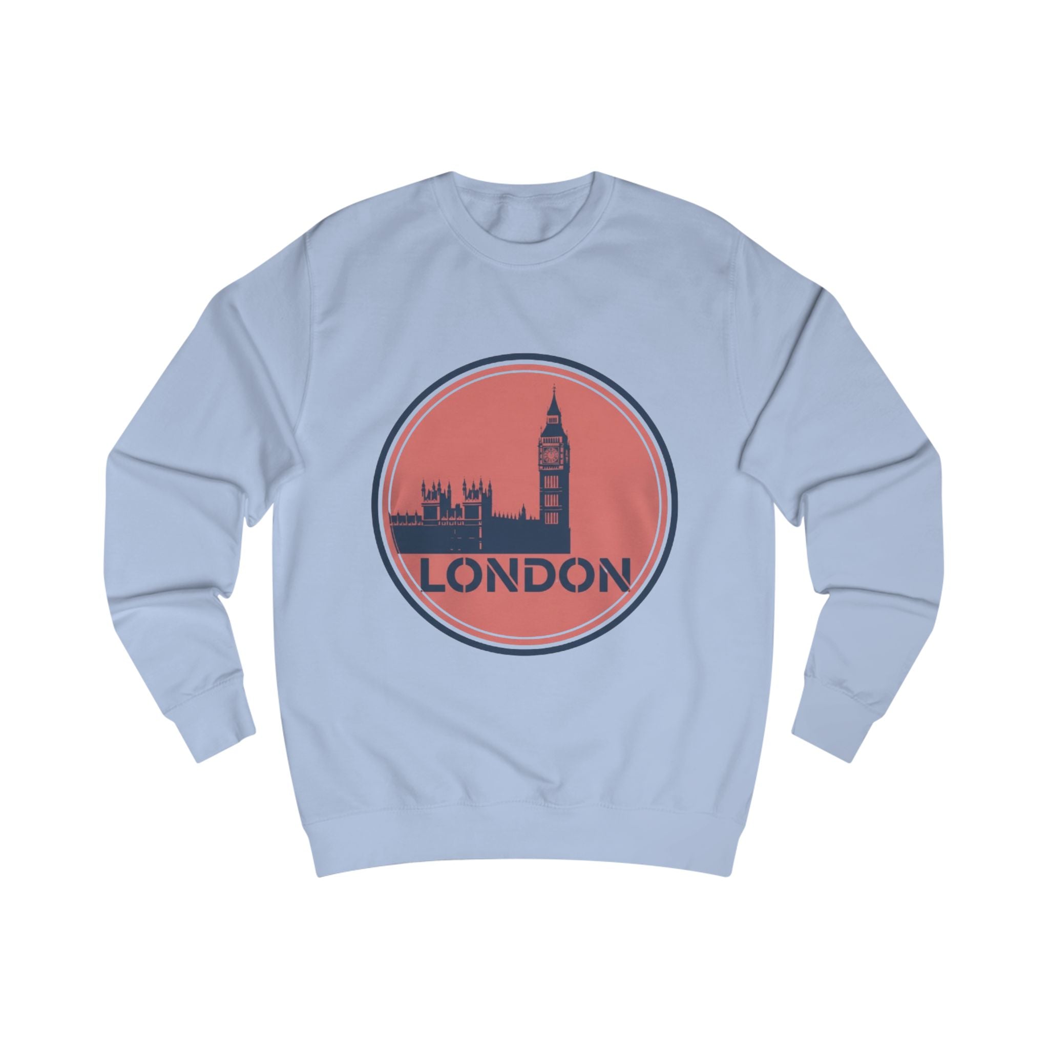 London Skyline Sweatshirt — Vintage Big Ben Circle Logo