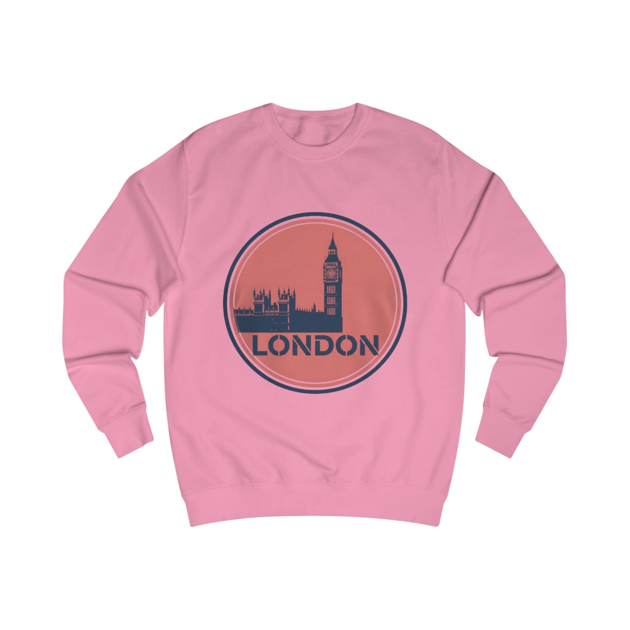 London Skyline Sweatshirt — Vintage Big Ben Circle Logo