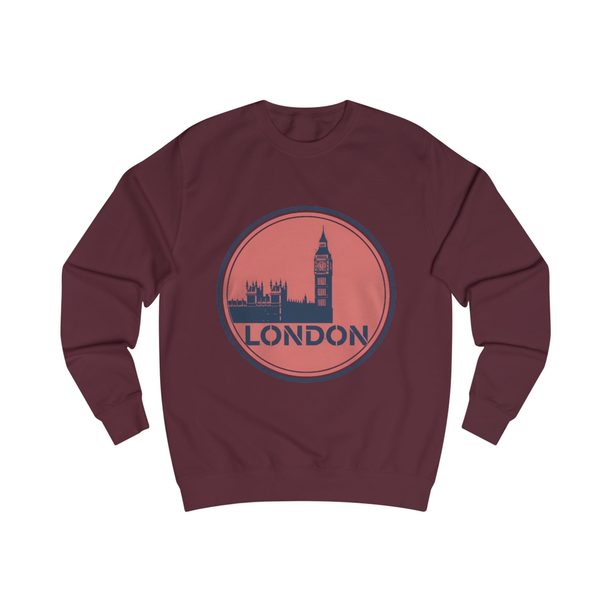 London Skyline Sweatshirt — Vintage Big Ben Circle Logo