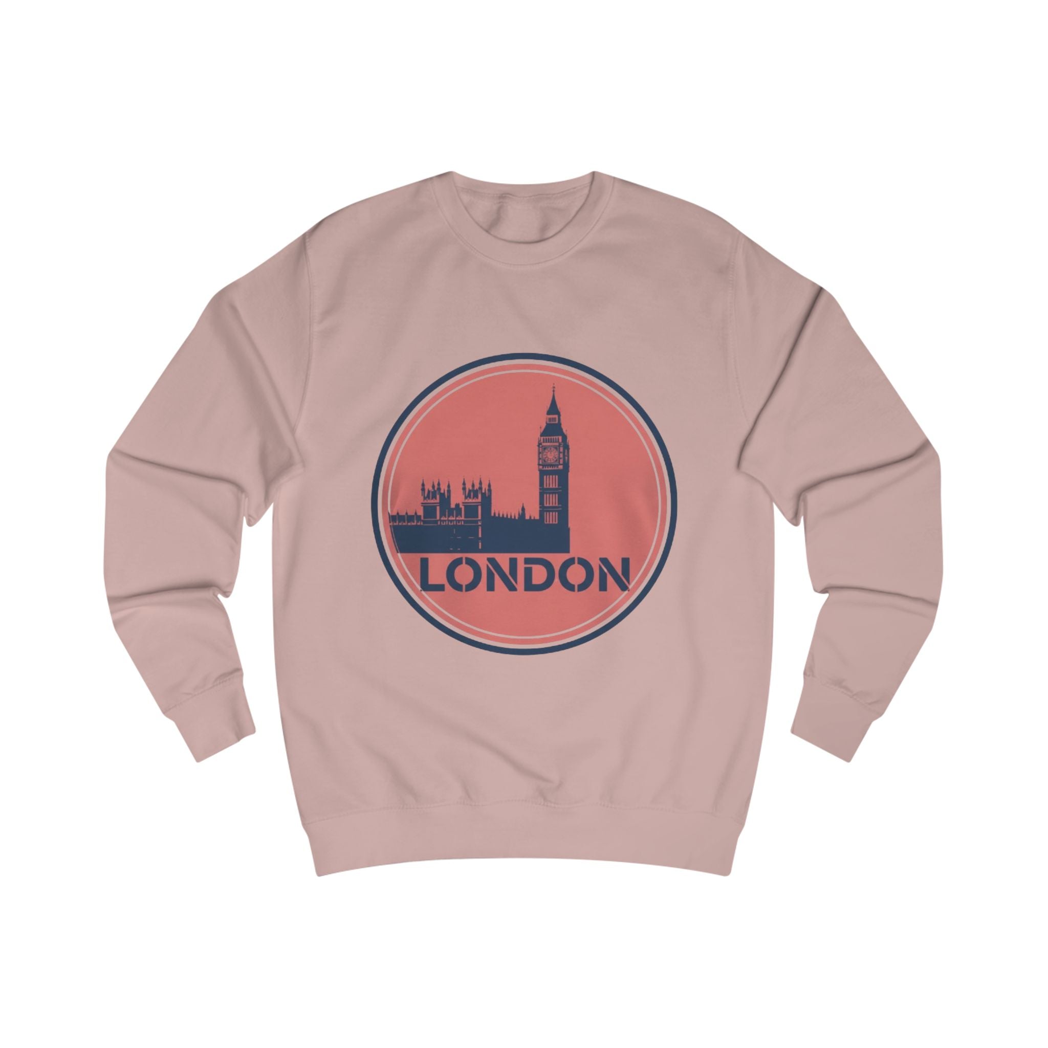 London Skyline Sweatshirt — Vintage Big Ben Circle Logo