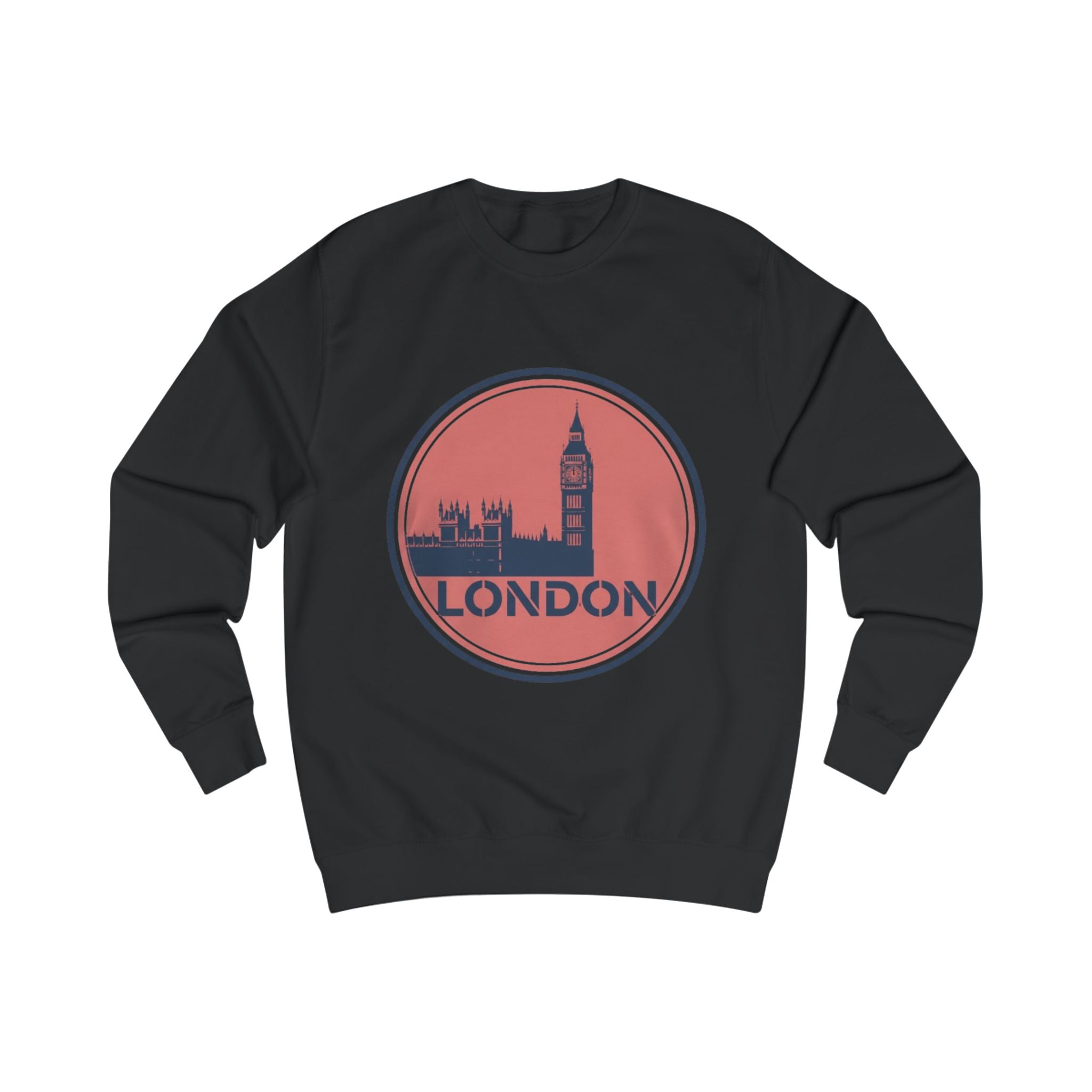 London Skyline Sweatshirt — Vintage Big Ben Circle Logo