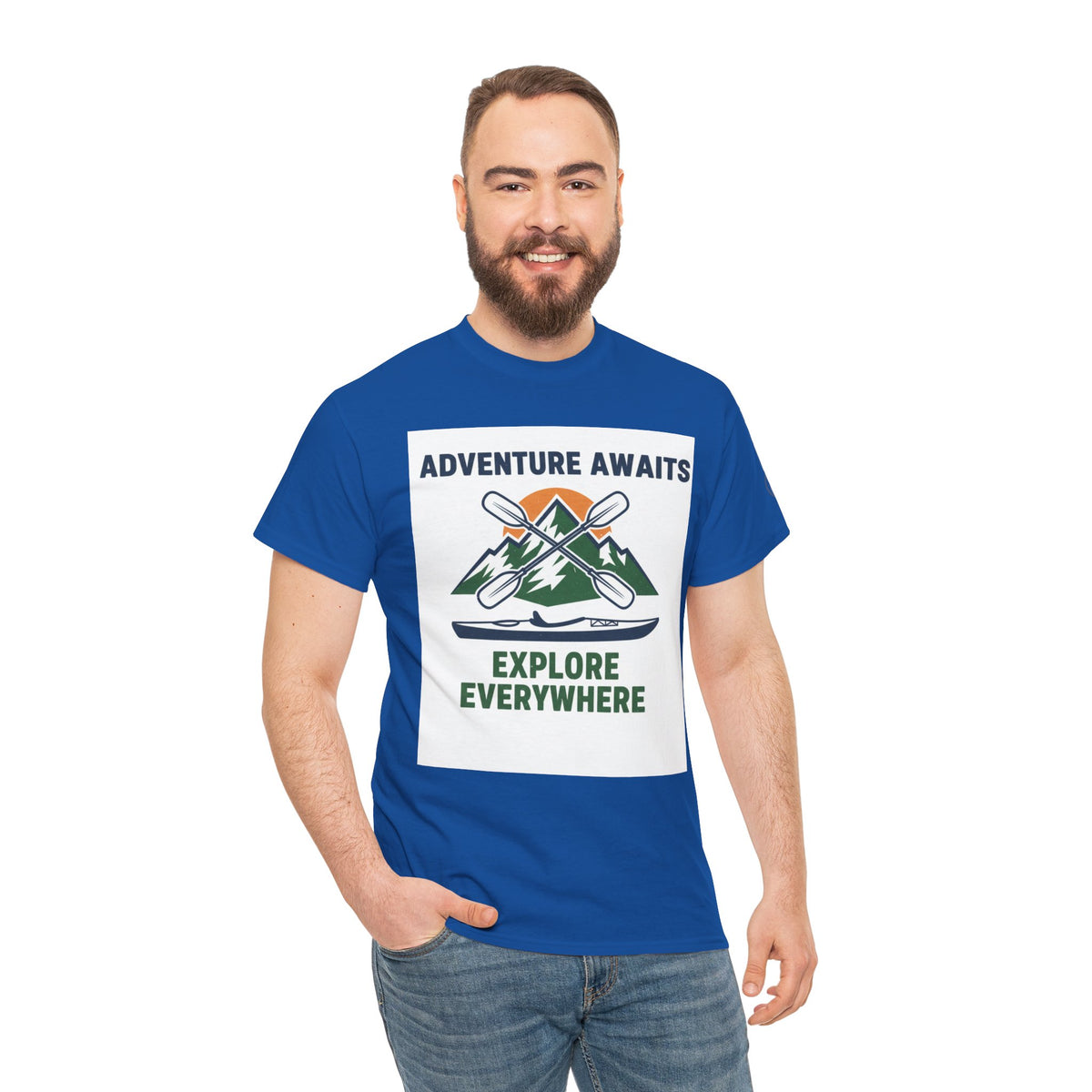 Adventure Awaits T-Shirt — Mountain & Paddle Outdoor Tee — product image 10