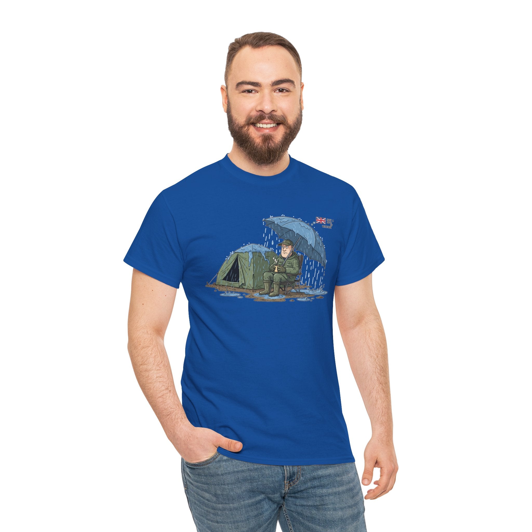 Retro Mountain Camper Graphic T-Shirt — Vintage Van Life Adventure Tee