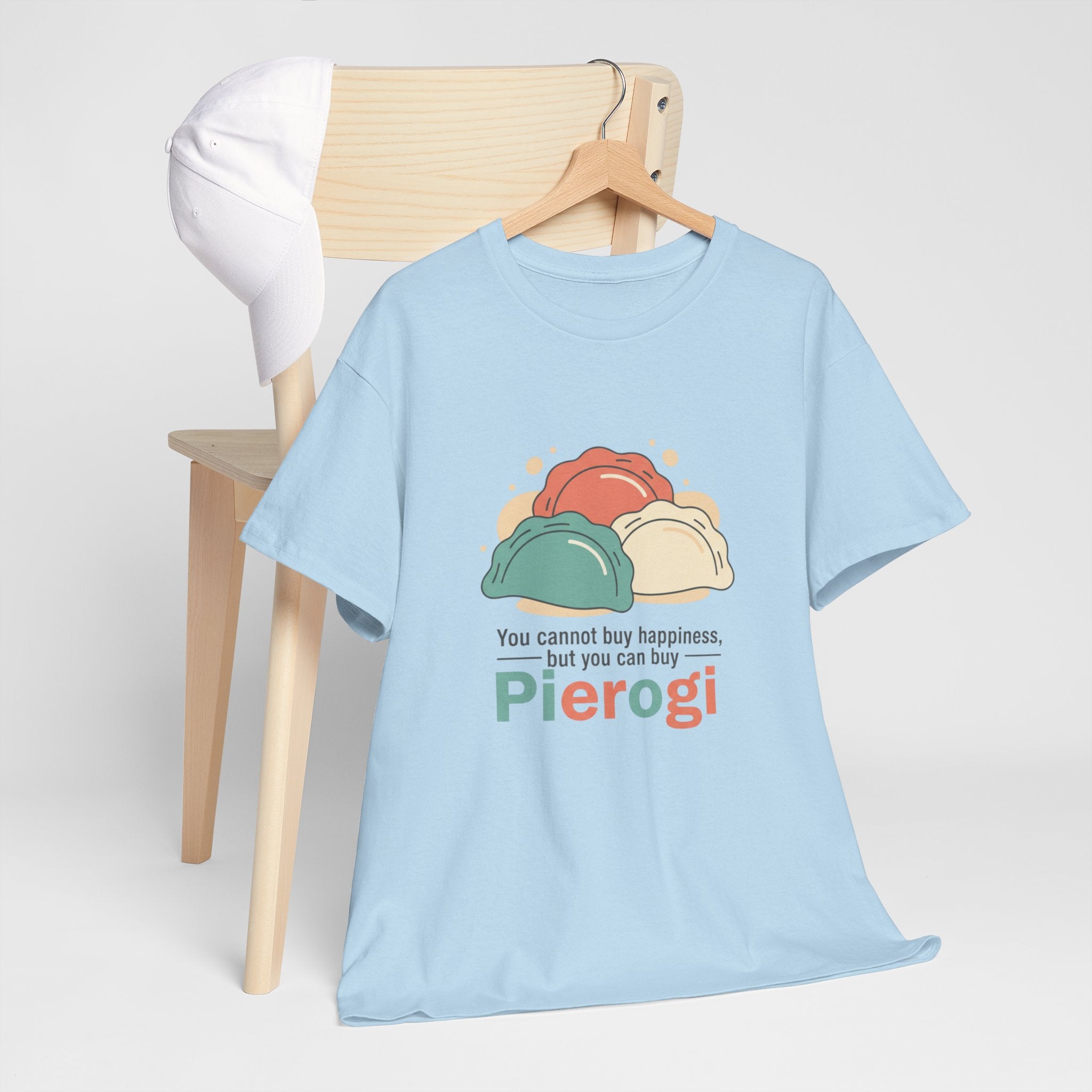 Pierogi T-Shirt — "You cannot buy happiness, but you can buy Pierogi" Funny Foodie Tee
