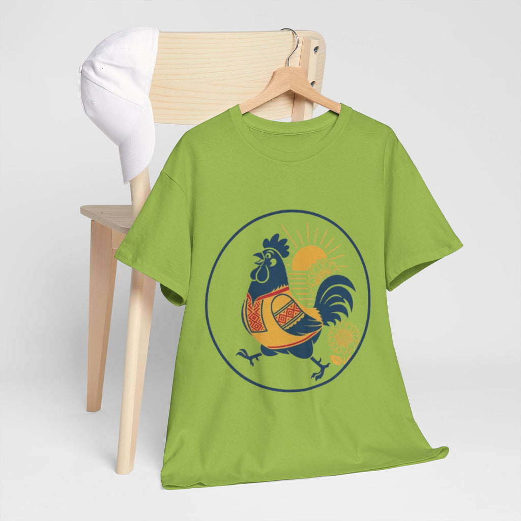 Rooster Sunburst Graphic Tee — Vintage Farmhouse Rooster T-Shirt
