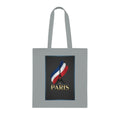 Paris Tricolor Cotton Tote Bag — Eiffel Tower Travel Souvenir
