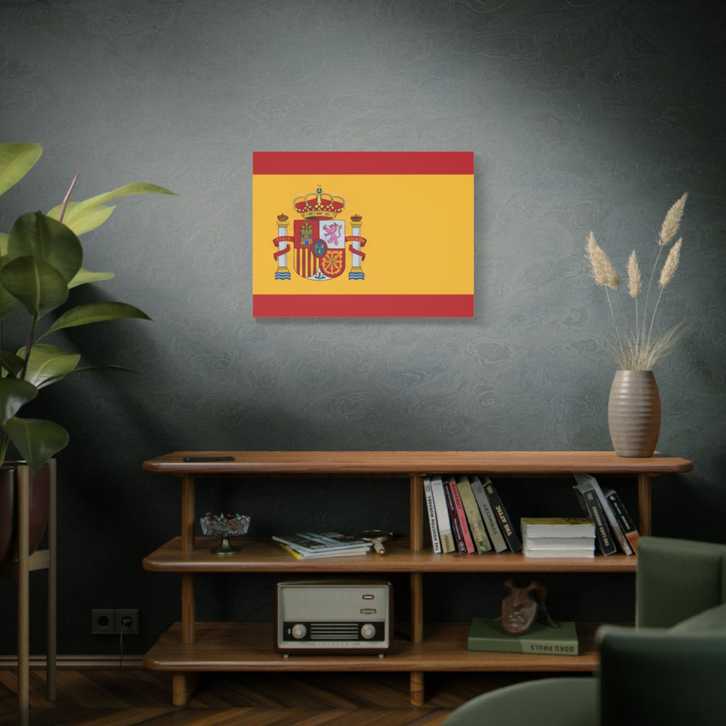 Spanish Flag Matte Canvas Print — Stretched Wall Art (1.25")