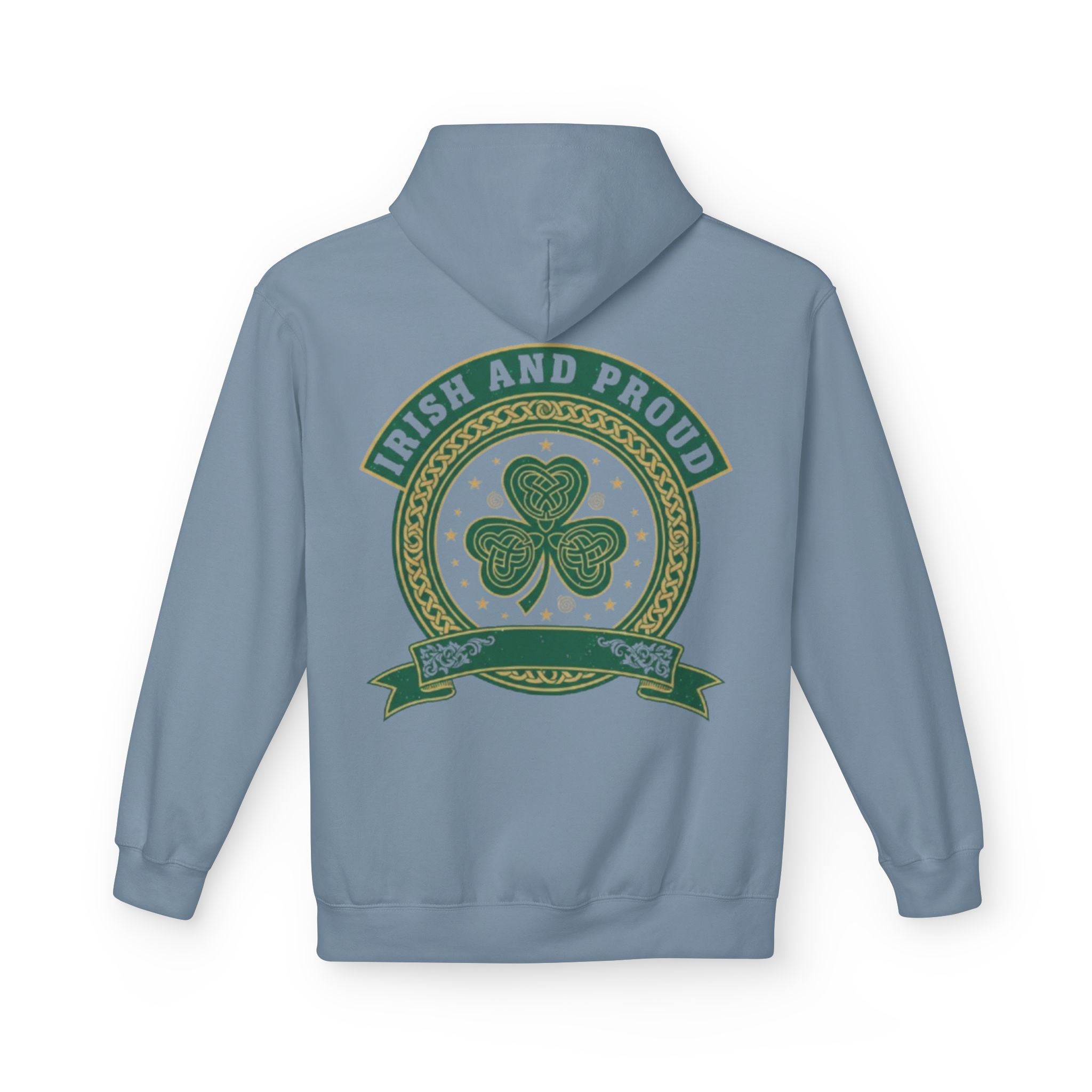Irish and Proud Hoodie — St. Patrick’s Shamrock Graphic Pullover