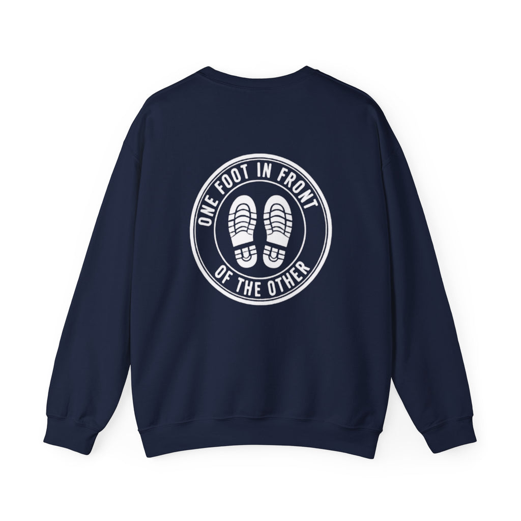 Adventure Crewneck Sweatshirt — Minimal Script Travel Vibe