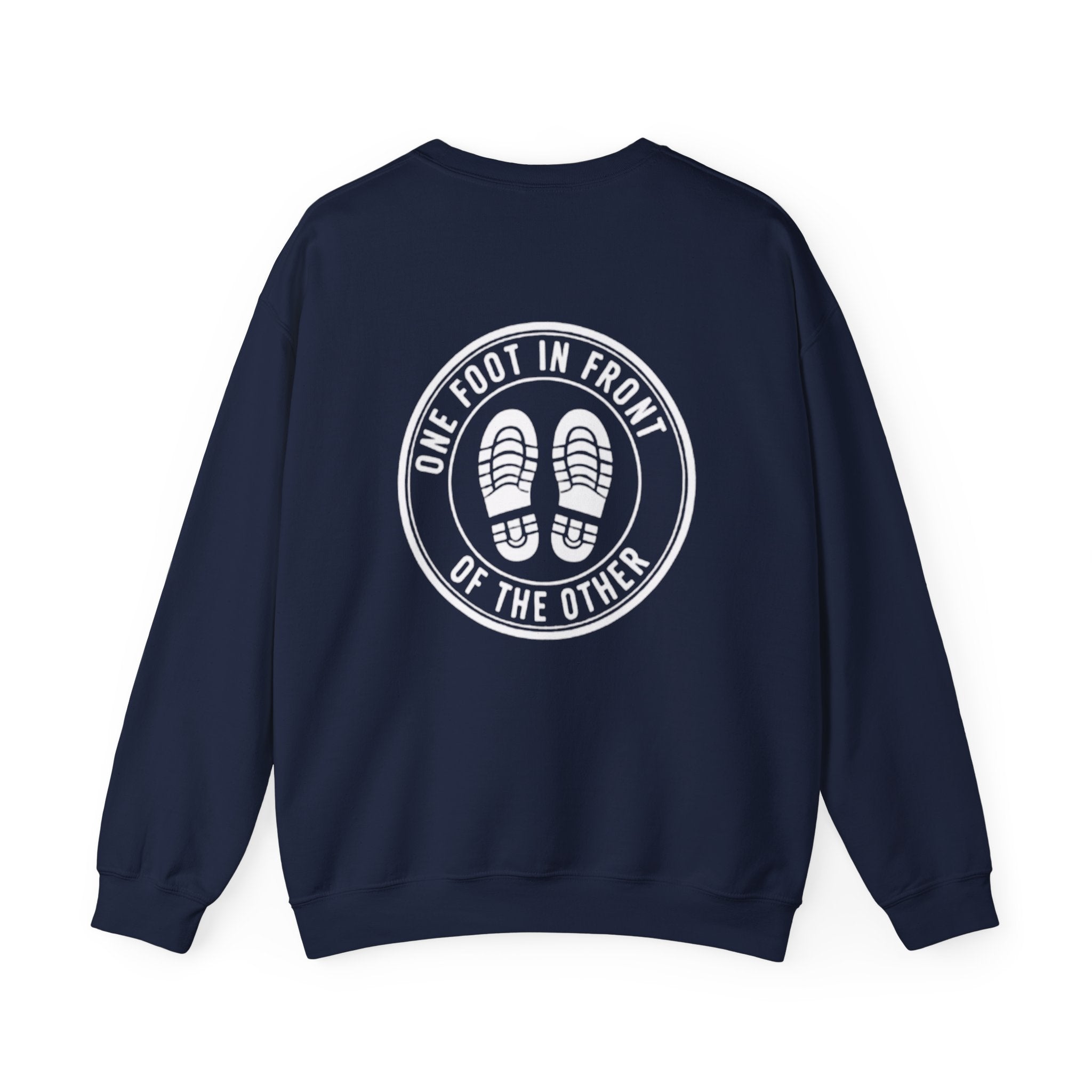 Adventure Crewneck Sweatshirt — Minimal Script Travel Vibe