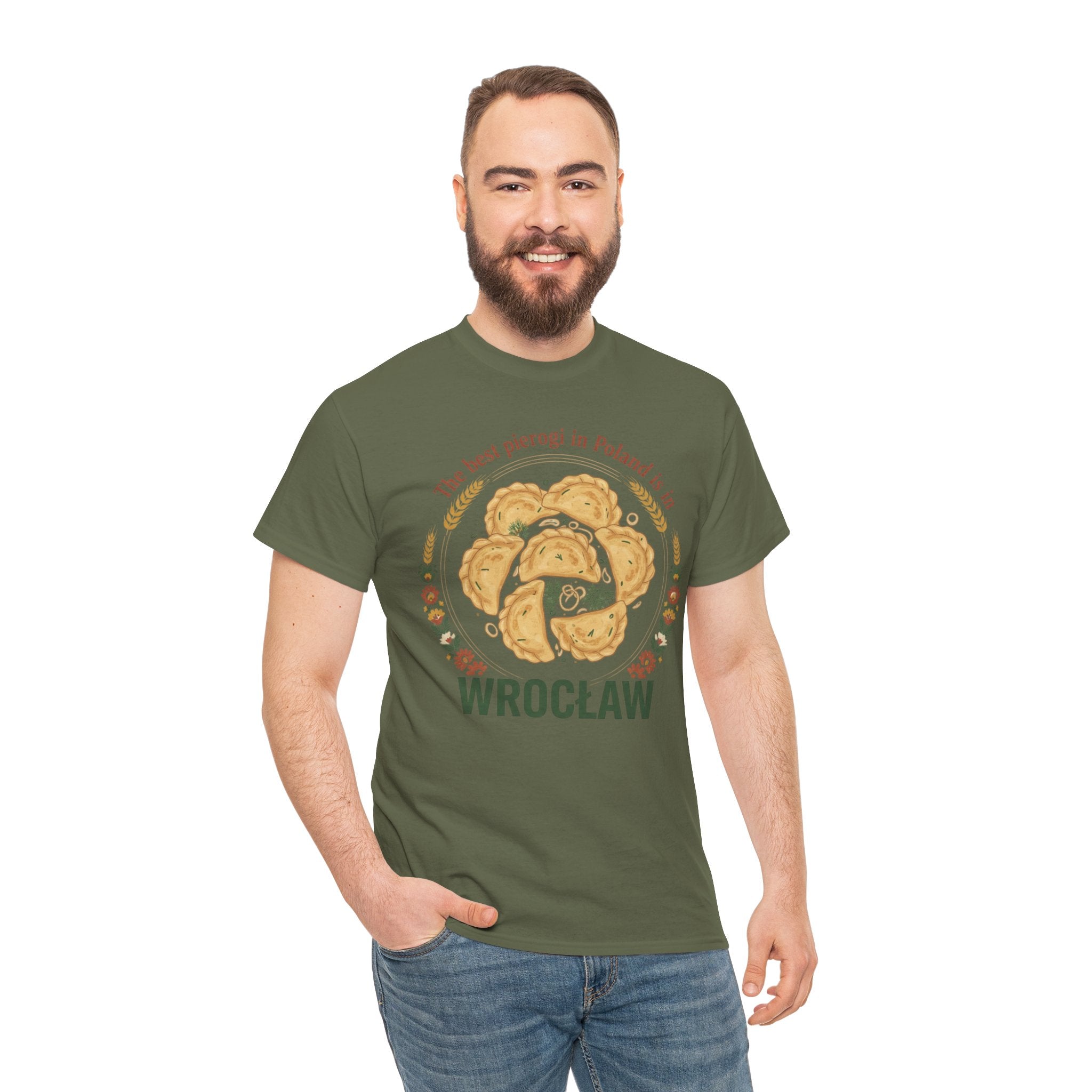 Wrocław Pierogi T-Shirt — "The best pierogi in Poland is in" Polish Food Tee