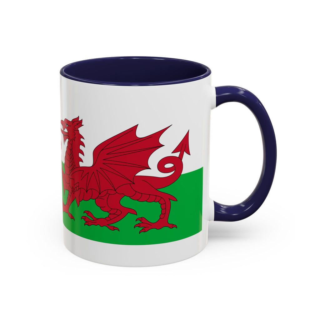 Wales Flag Accent Coffee Mug (11/15oz) – Red Welsh Dragon Tea & Coffee Cup