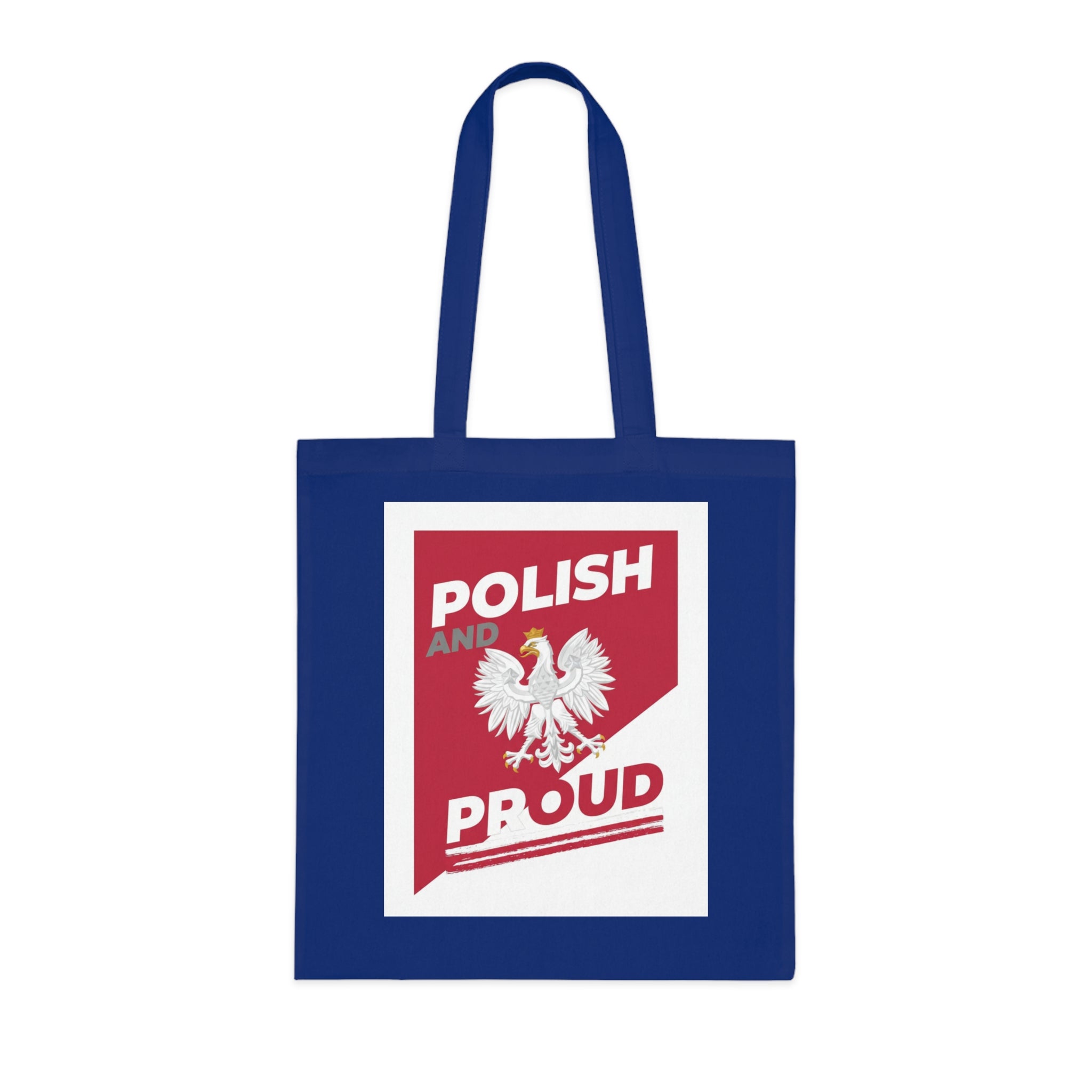 Polish and Proud Cotton Tote Bag — Polish Eagle Patriotic Grocery Shopper