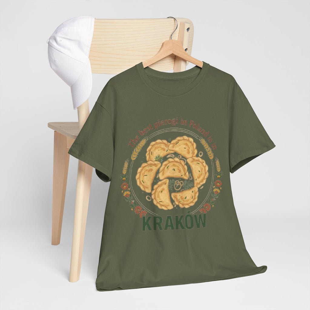 Kraków Pierogi T-Shirt — "The best pierogi in Poland is in Kraków" Shirt