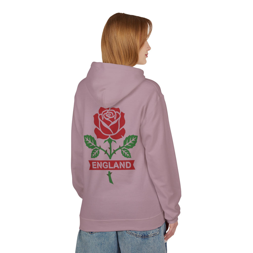 England Rose Hoodie – Classic Red Rose Emblem Sweatshirt