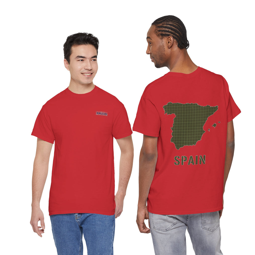 Spain Map Graphic Tee — Minimalist Travel T‑Shirt