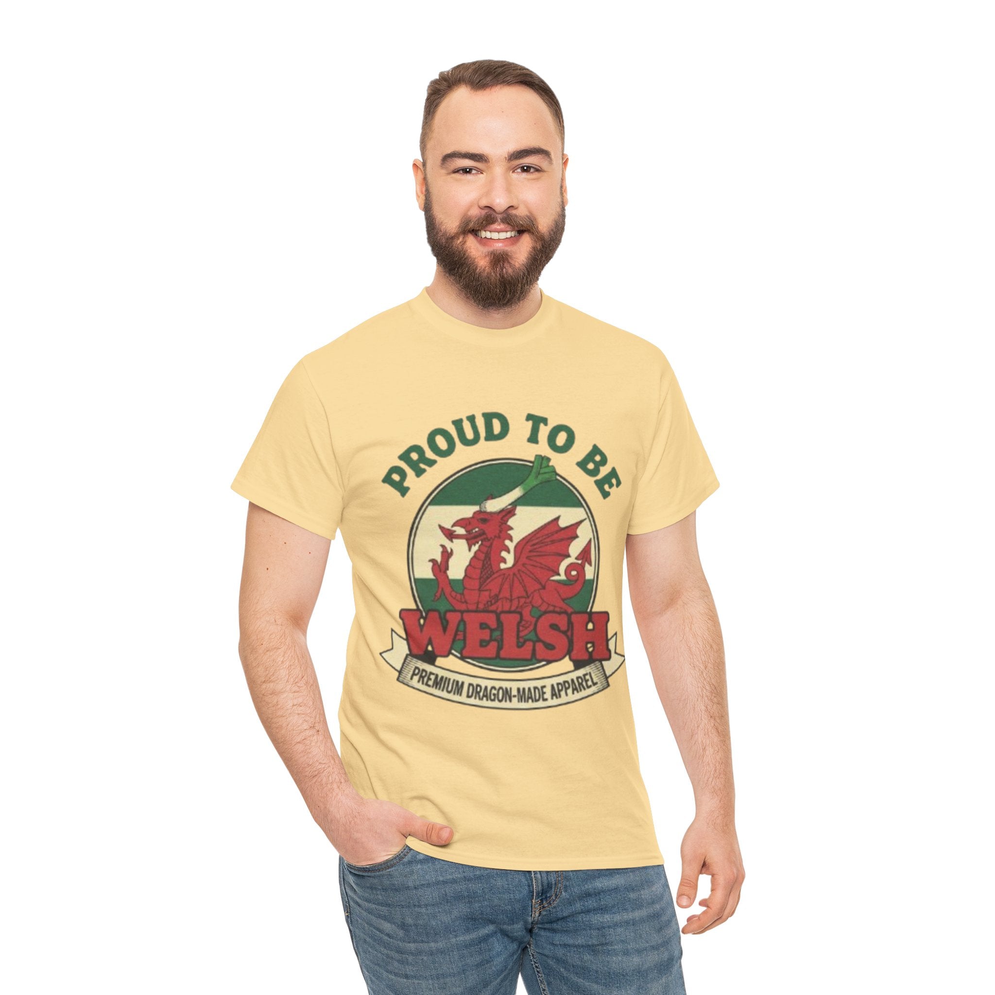 Proud to Be Welsh T-Shirt — Welsh Dragon Pride Tee